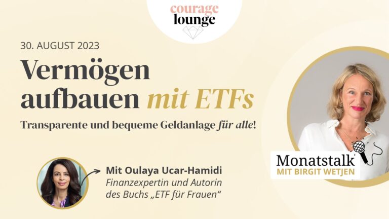 Courage Monatstalk zum Thema ETFs