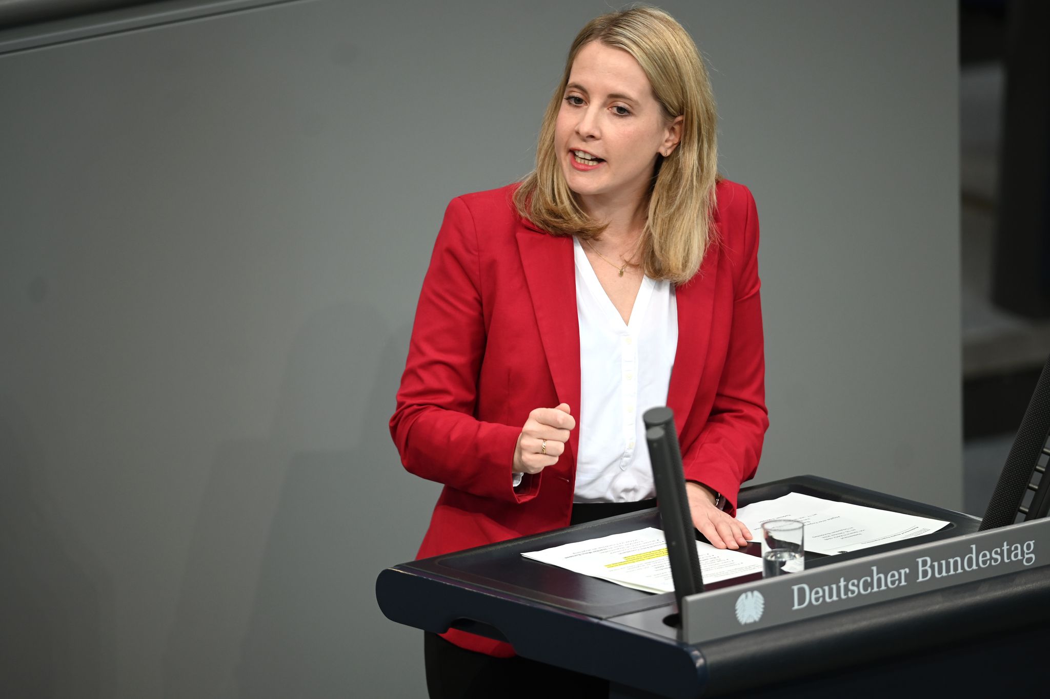 SPD-Fraktionsvize Verena Hubertz warnt vor einem Job-Abbau bei VW (Archivbild).