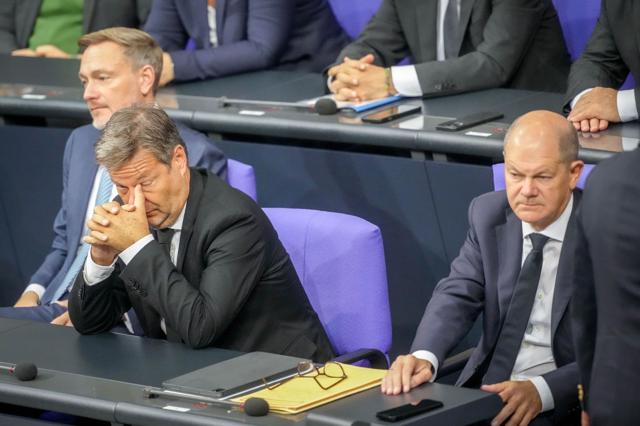 Lindner, Habeck, Scholz: In der Ampel macht jetzt jeder sein eigenes Ding in der Wirtschaftspolitik. (Archivfoto)