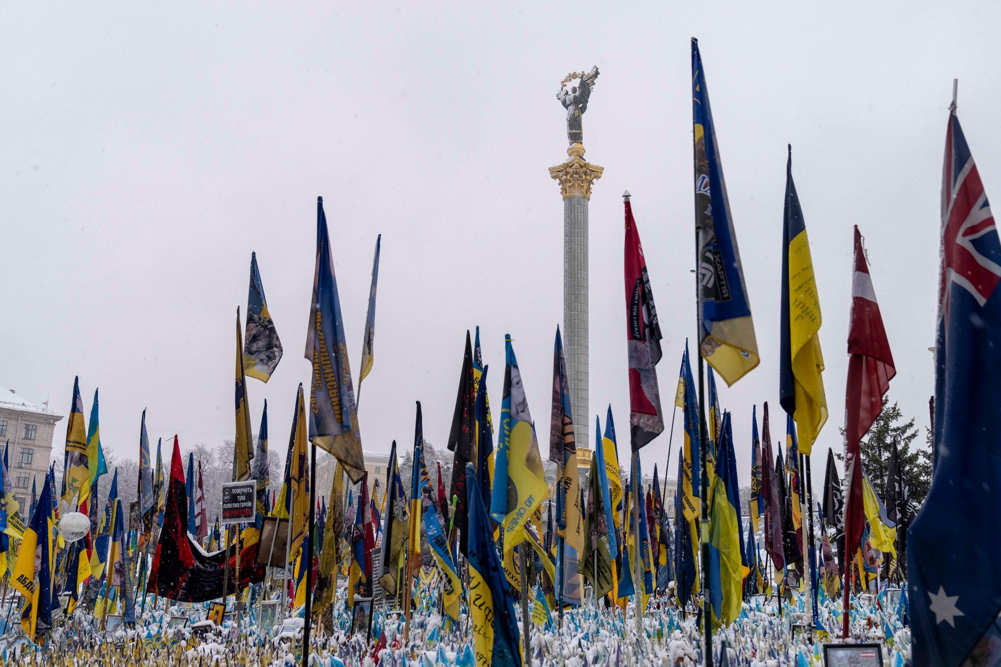 Gedenken an gefallene Ukrainer. (Archivbild)