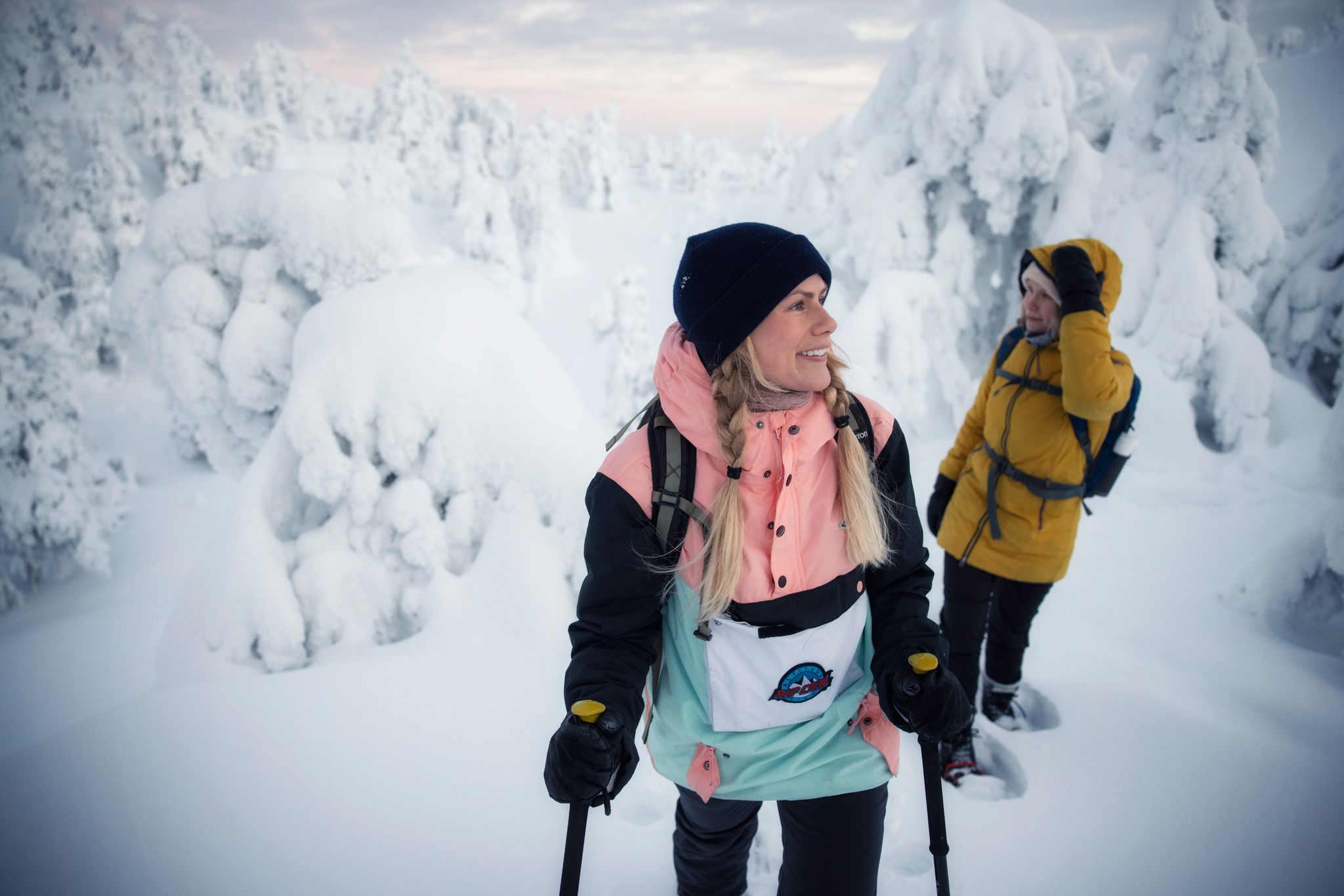 Schneeschuhwandern in Ruka: Eine intensivere Ruhe gibt es kaum.