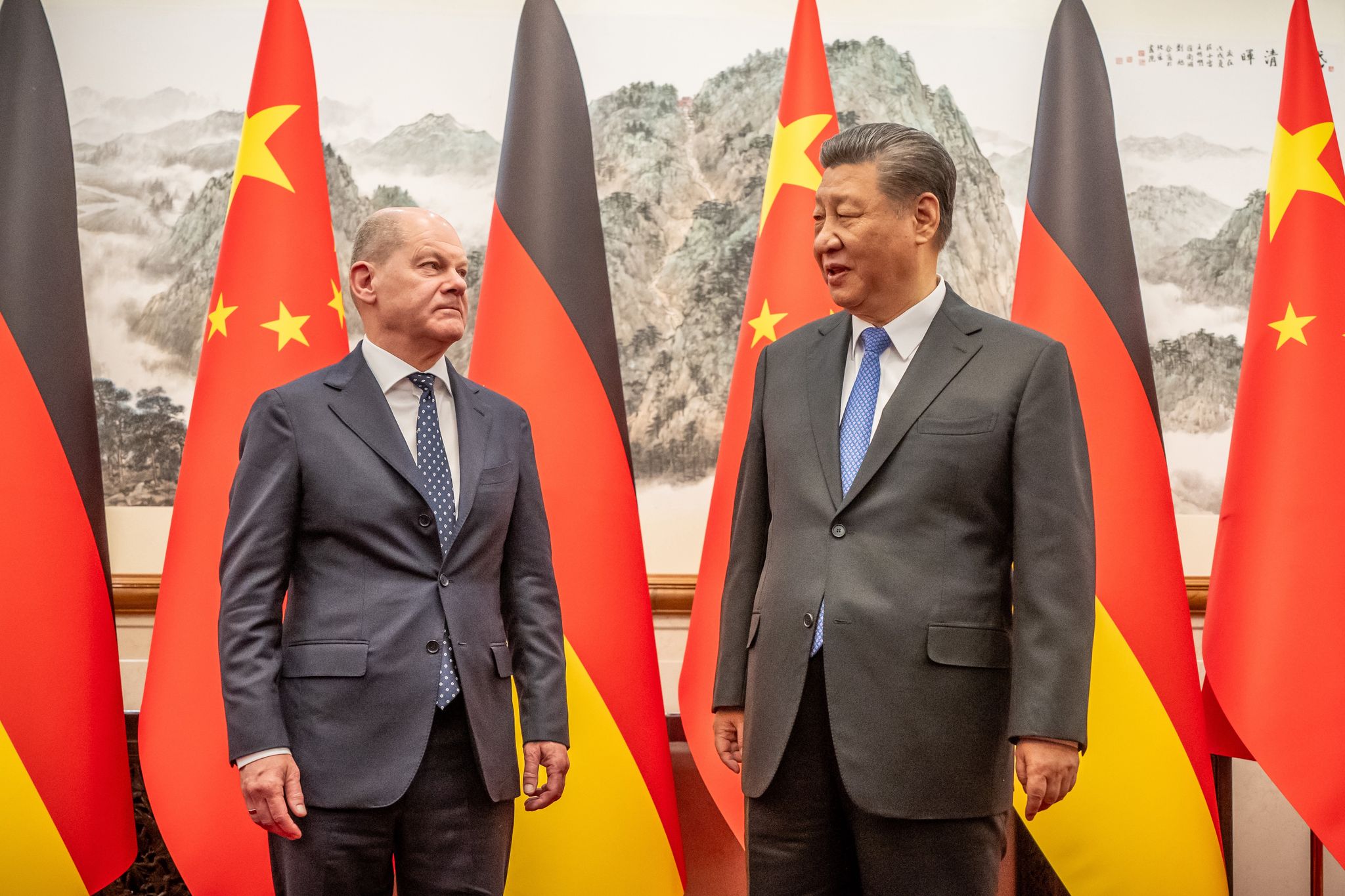 Scholz hatte Xi zuletzt im April während einer China-Reise in Peking getroffen. (Archivbild)