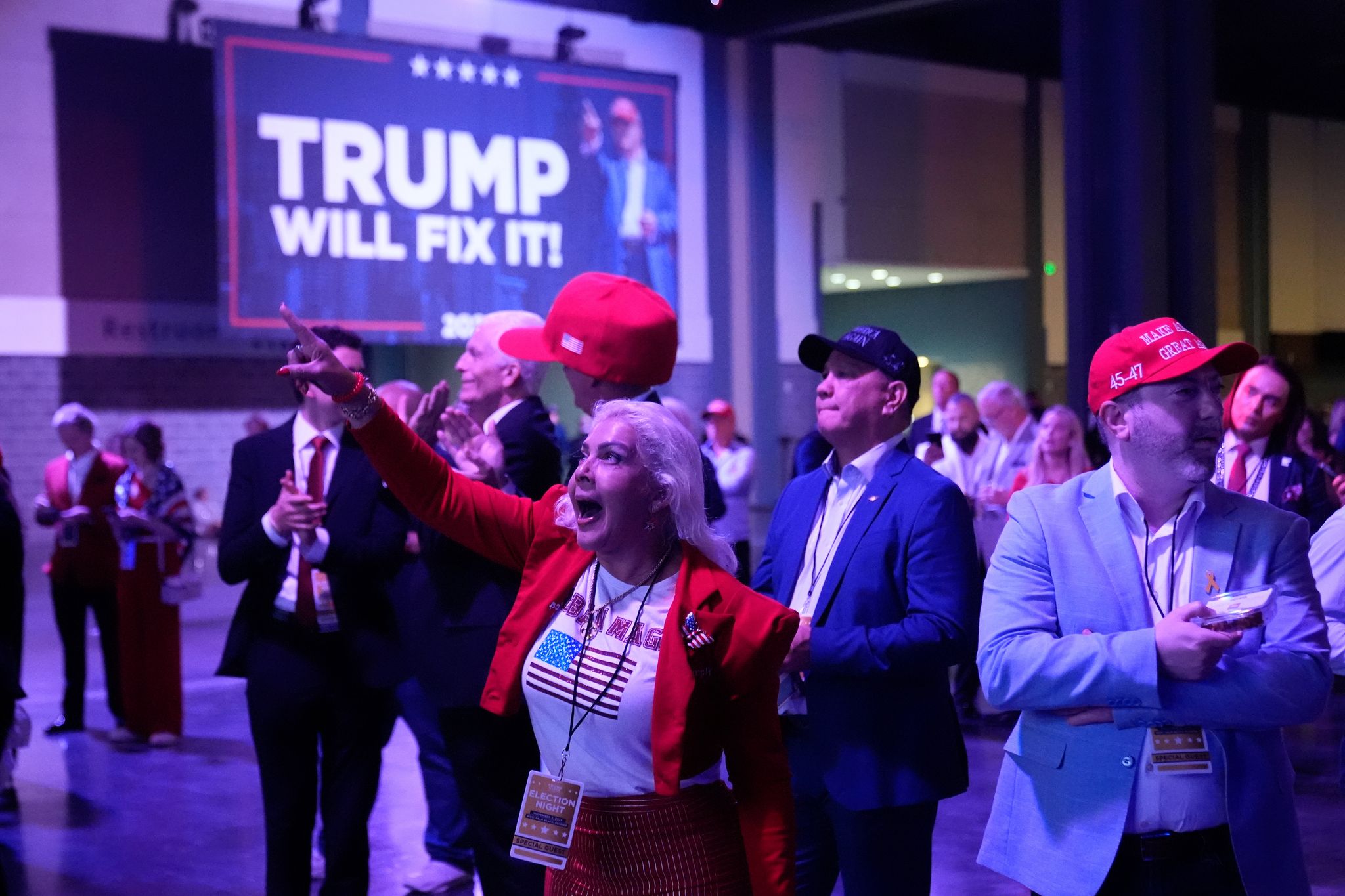 Trump-Anhänger jubeln in Florida.