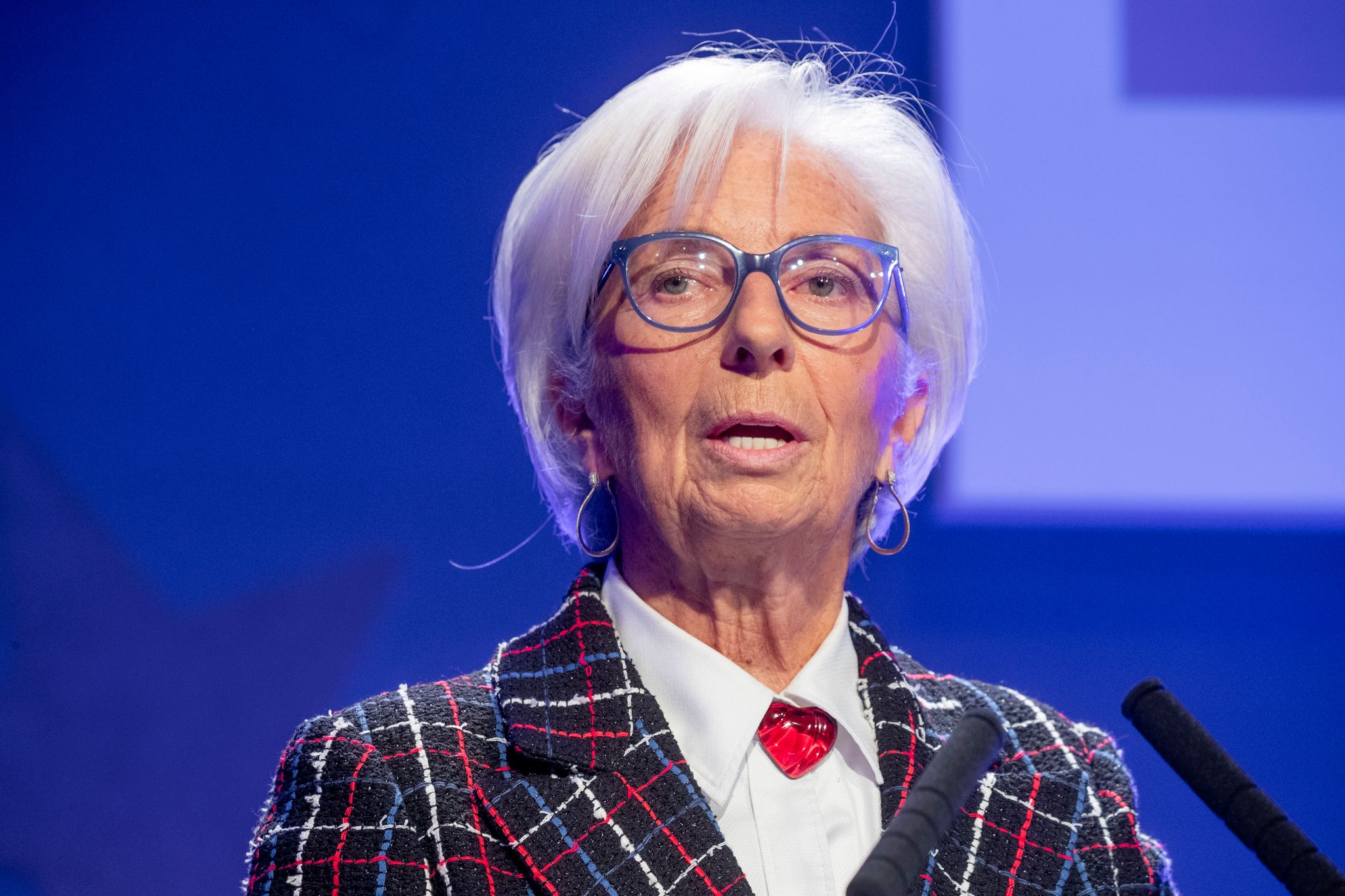 EZB-Präsidentin Lagarde hält nichts von einer Vergelltungsstrategie gegen US-Zölle. (Archivbild)