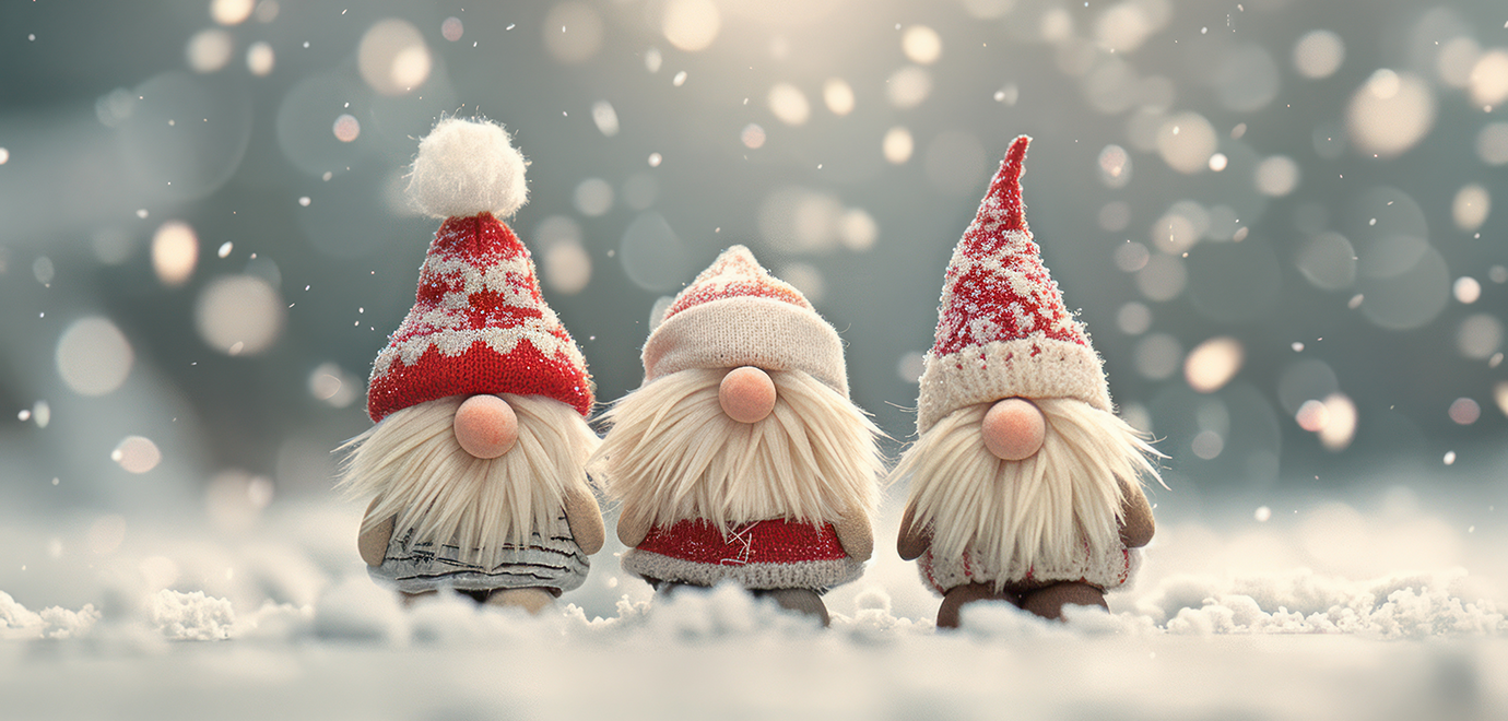 Foto: happysunstock/Adobe Stock Gnome Weihnachten Schnee