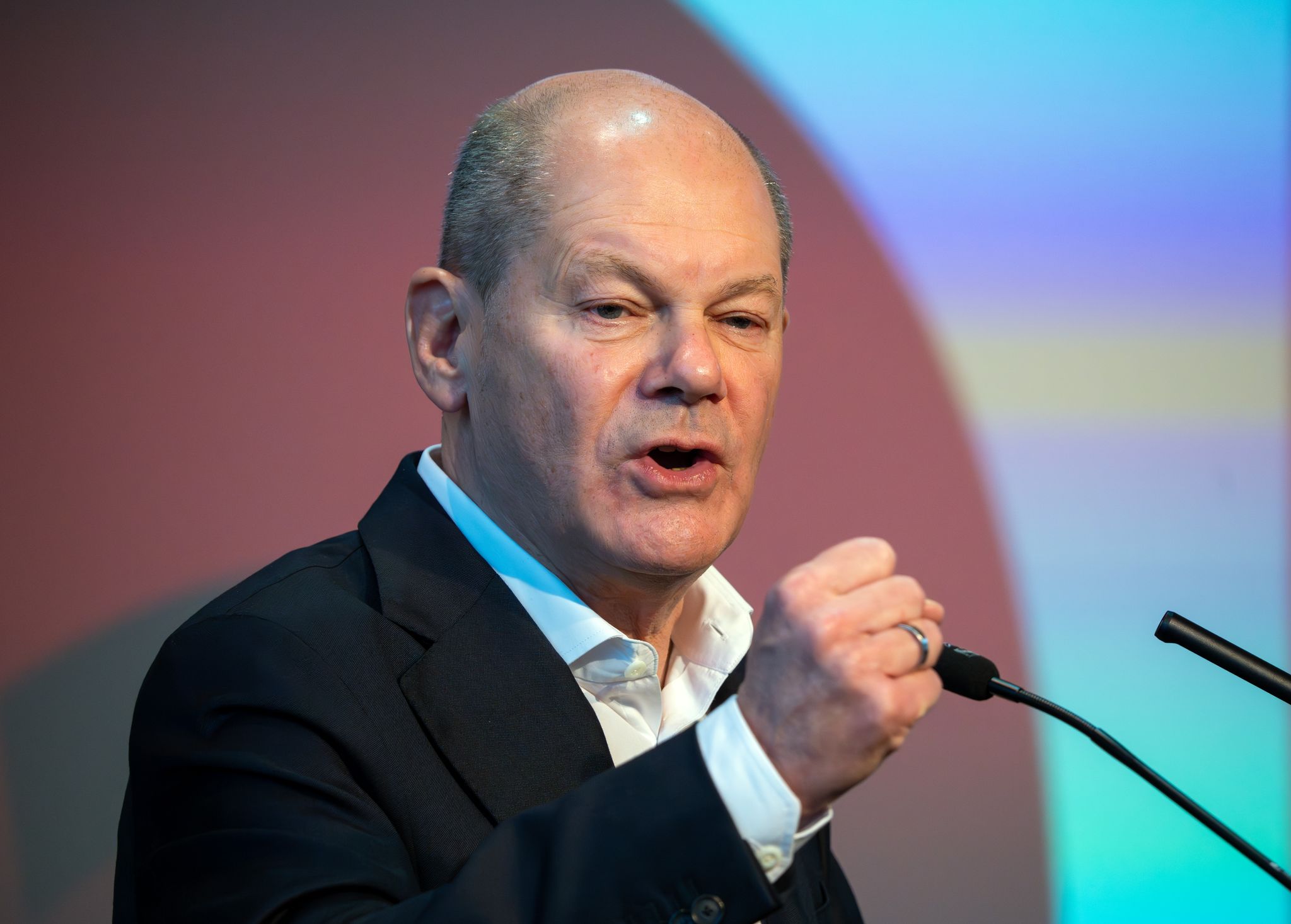 Scholz will für die SPD erneut Kanzler werden.