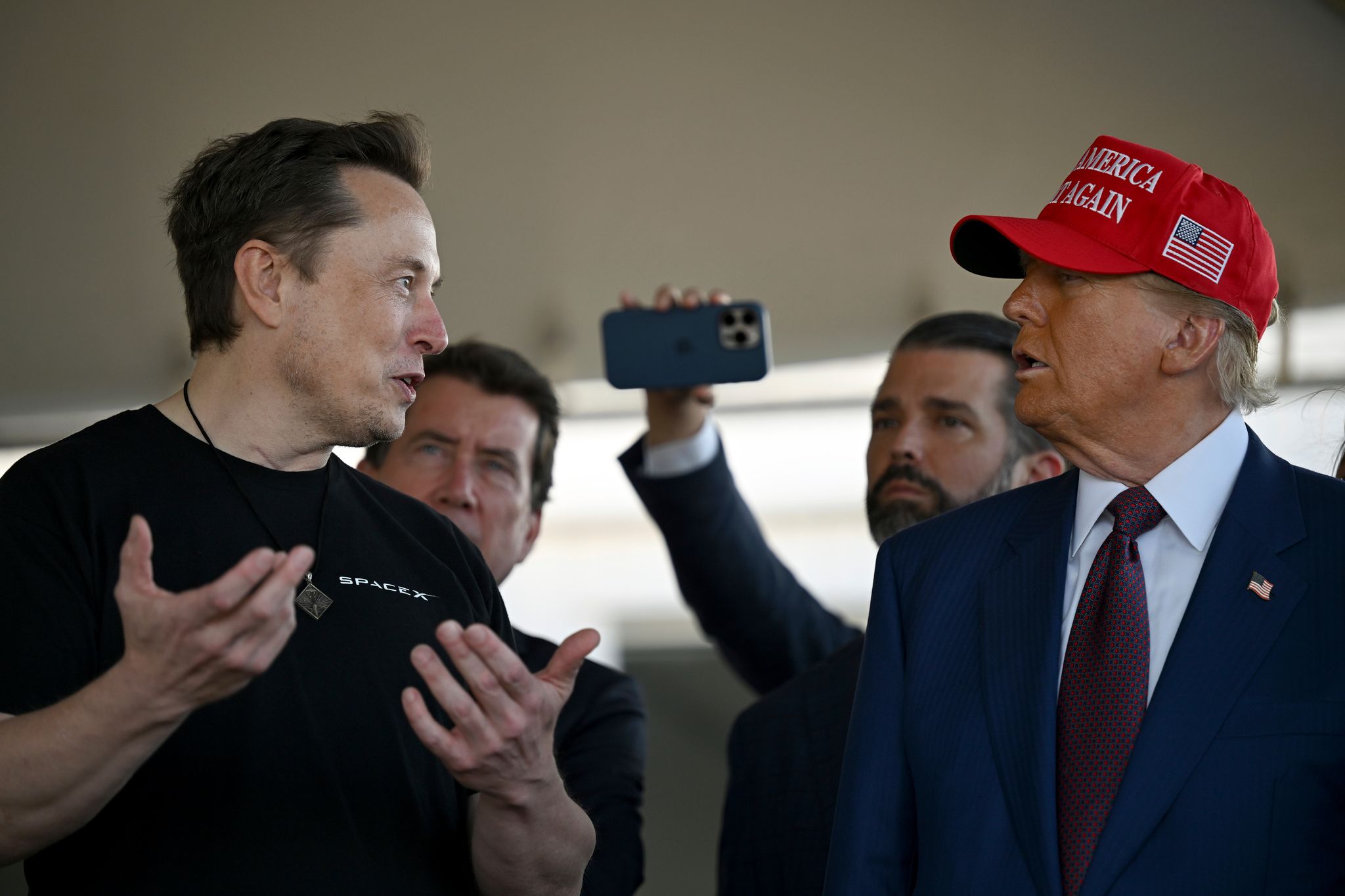 Ziemlich beste Freunde? Tech-Milliardär Elon Musk und der designierte US-Präsident Donald Trump.