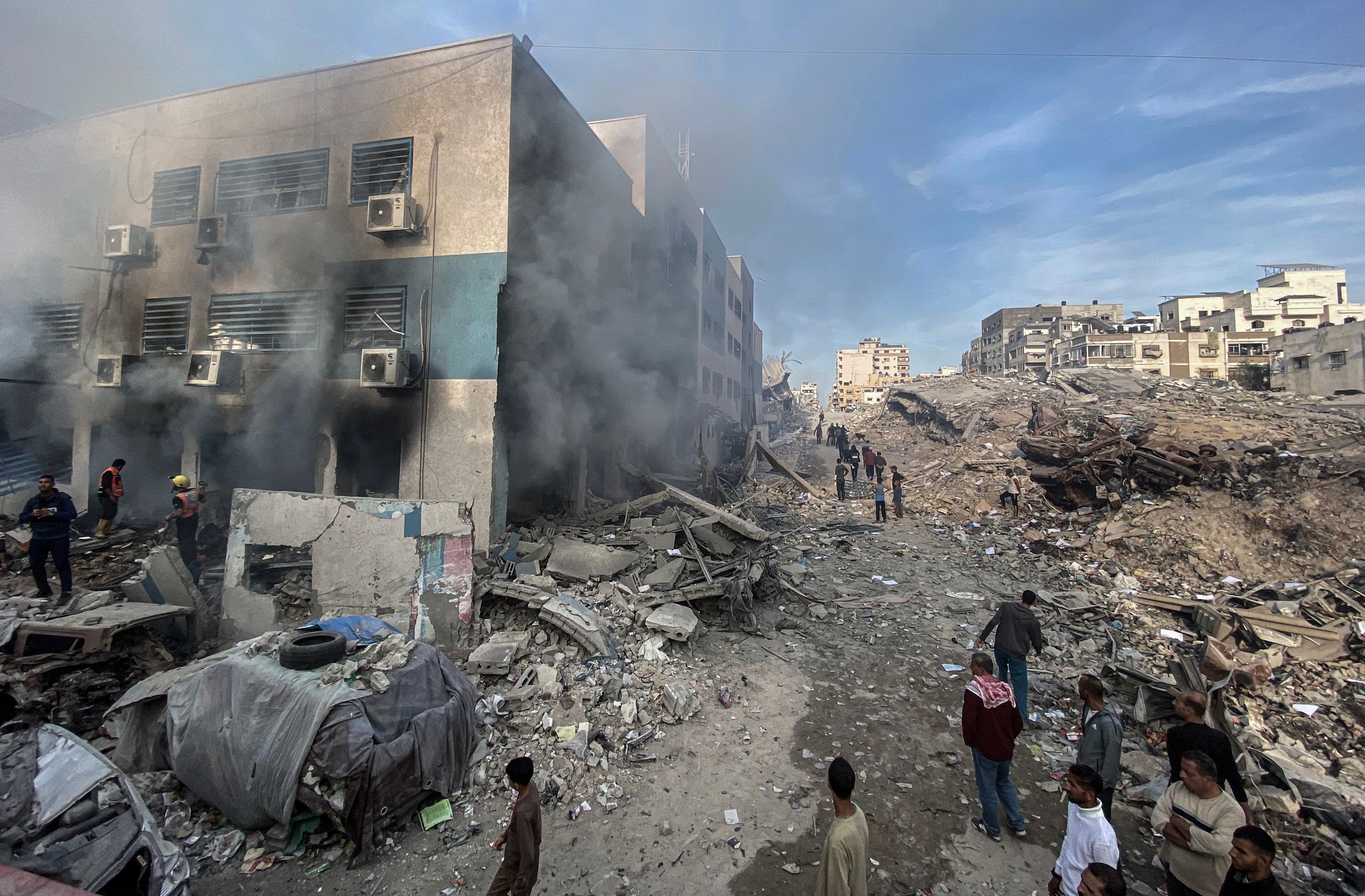 Rund 45 Luftangriffe am Tag bringen dem Gazastreifen Tod und Verwüstung. (Archivbild)