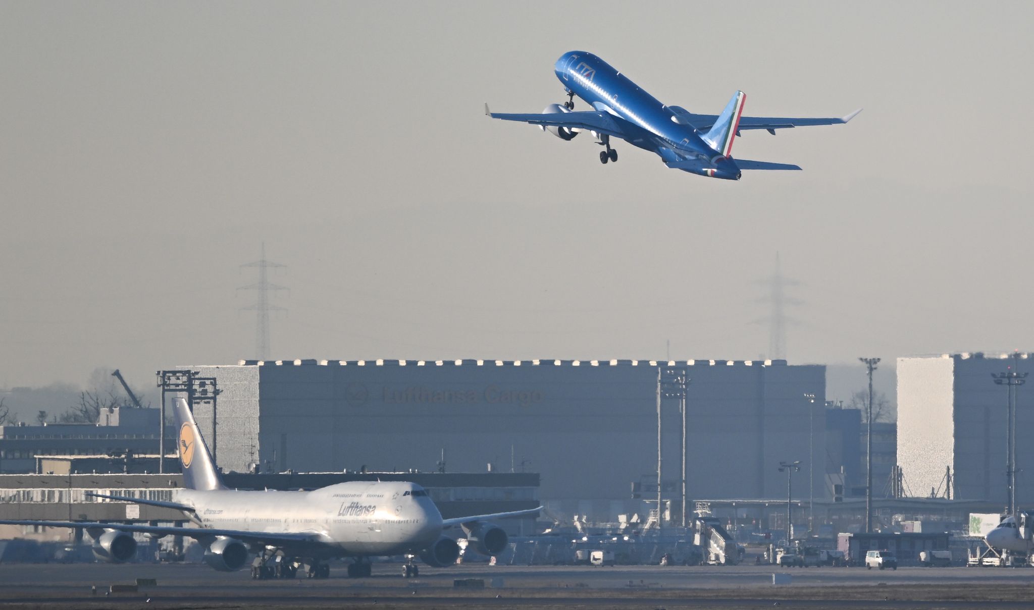 Bislang fliegt die Ita noch selten zum Lufthansa-Drehkreuz Frankfurt.