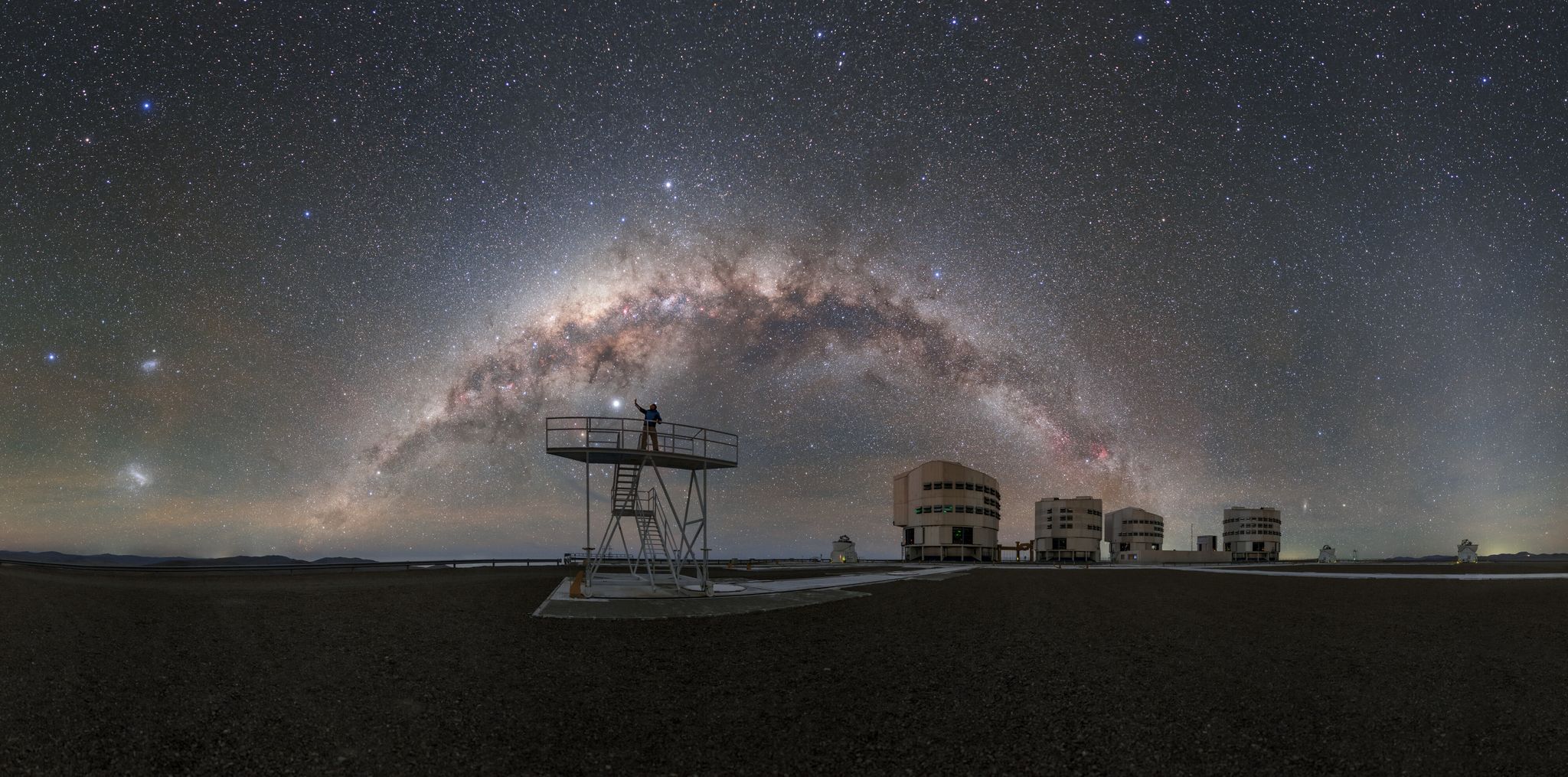 Lichtverschmutzung bedroht die Arbeit des Observatoriums auf dem chilenischen Berg Cerro Paranal.