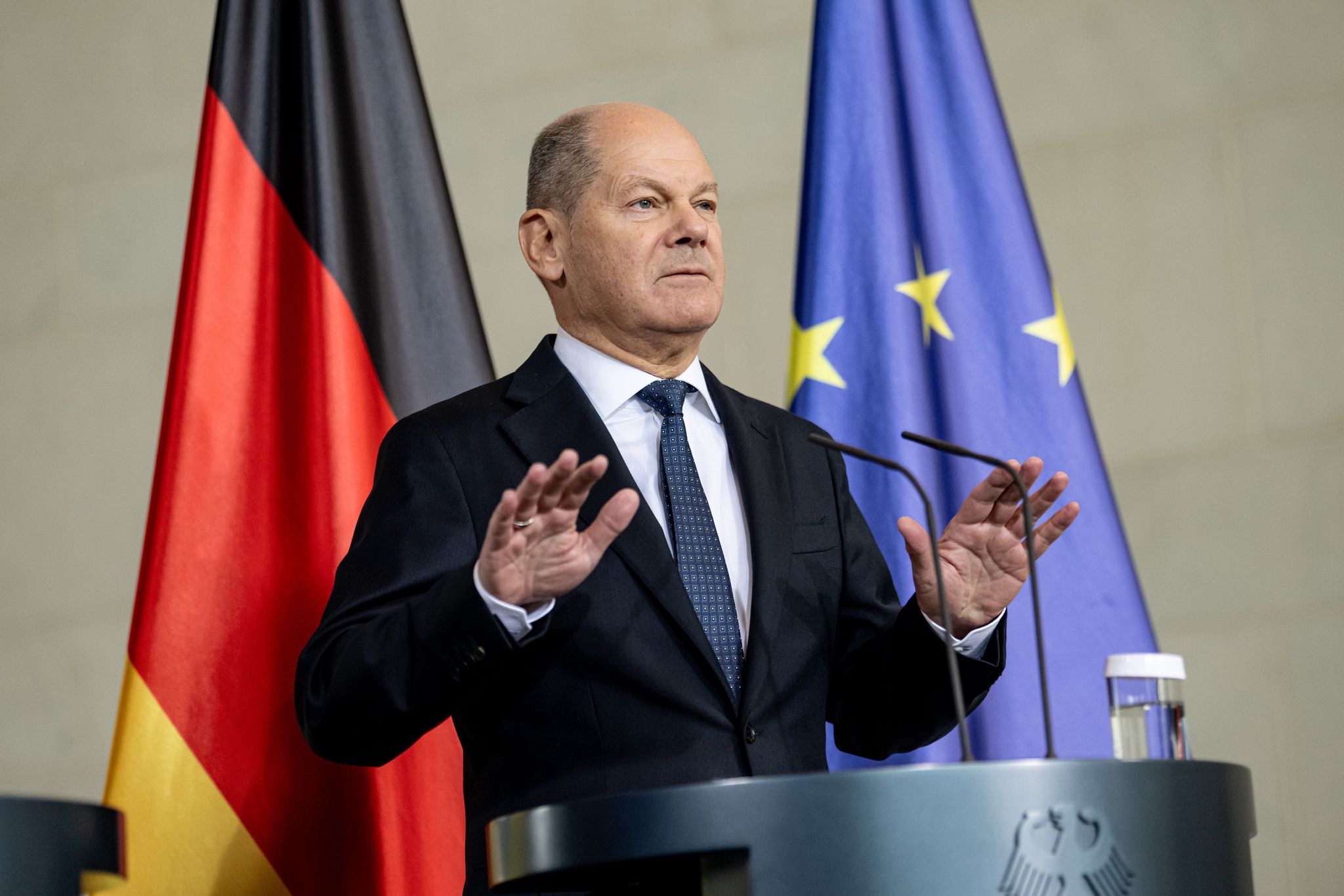 Bundeskanzler Scholz rechnet nicht damit, dass der künftige US-Präsident Donald Trump die militärische Unterstützung für die Ukraine einstellt.