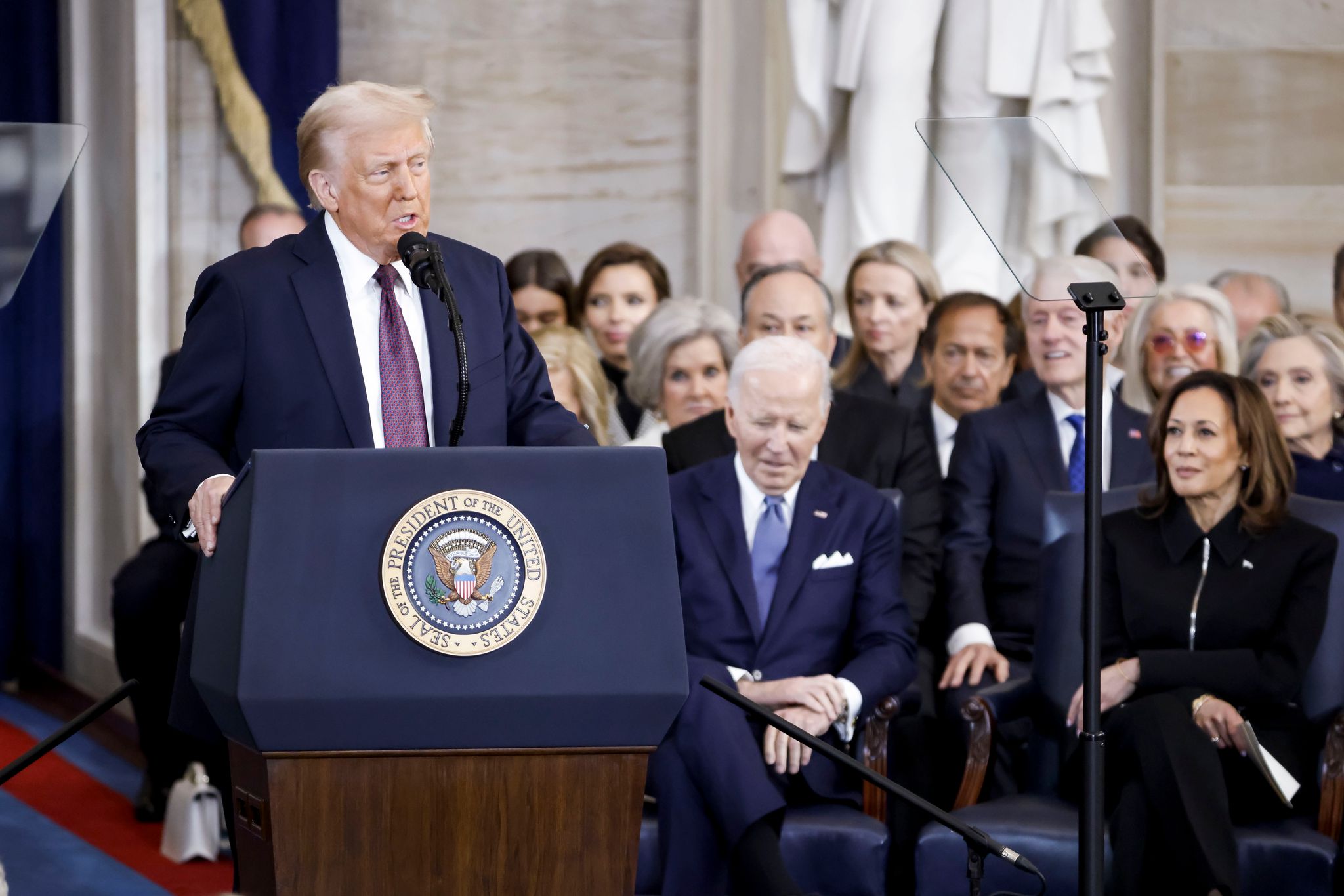 Donald Trump hat direkt nach seiner Vereidigung verschiedene Maßnahmen verkündet.