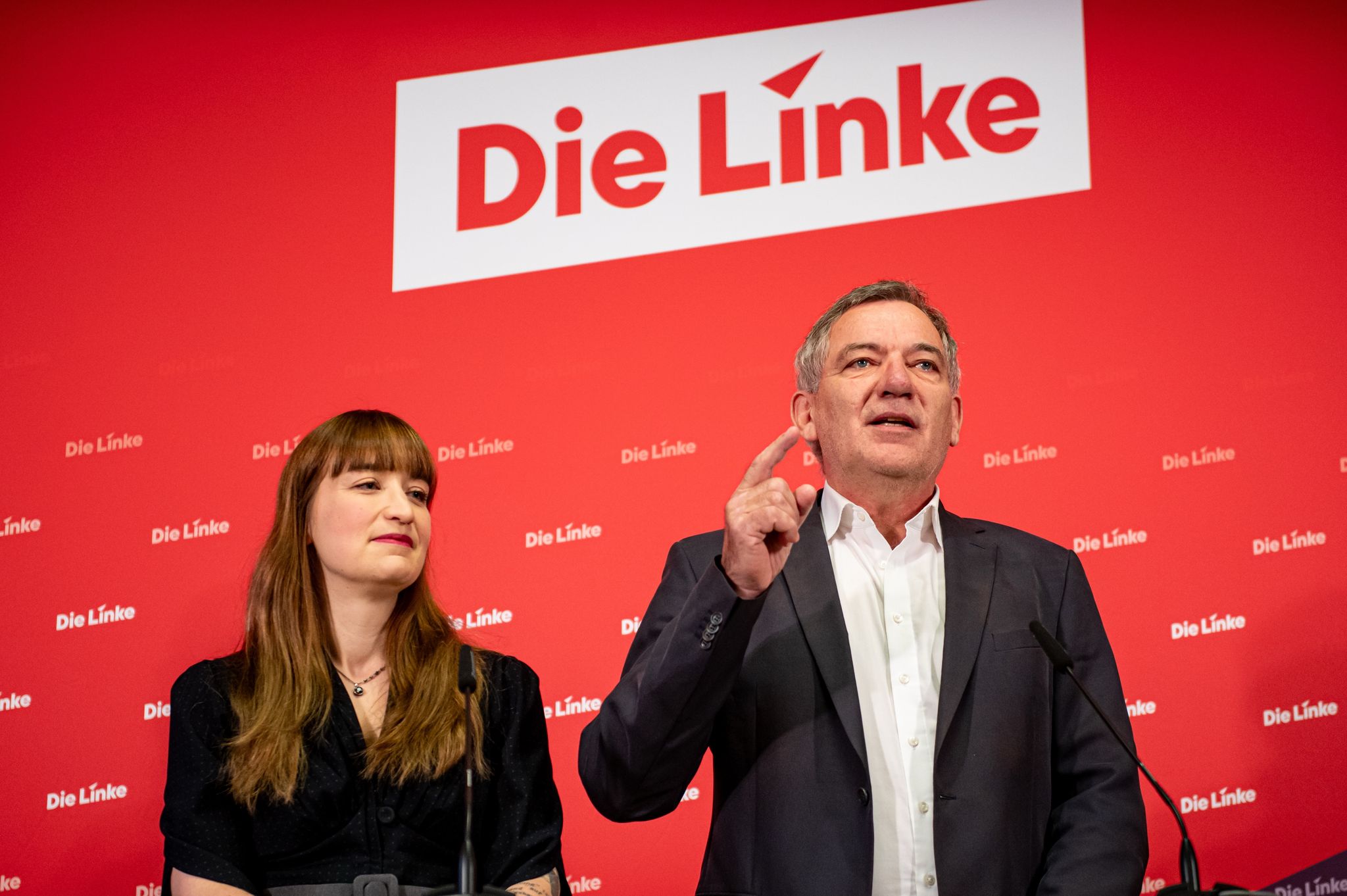 Das Linken-Spitzenduo Heidi Reichinnek und Jan van Aken nimmt Anlauf auf den erneuten Einzug in den Bundestag (Archivbild).