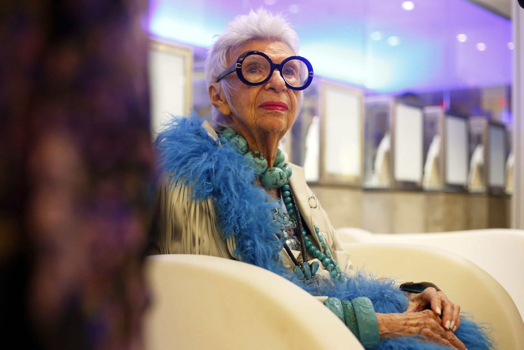 Iris Apfel im Jahr 2016.