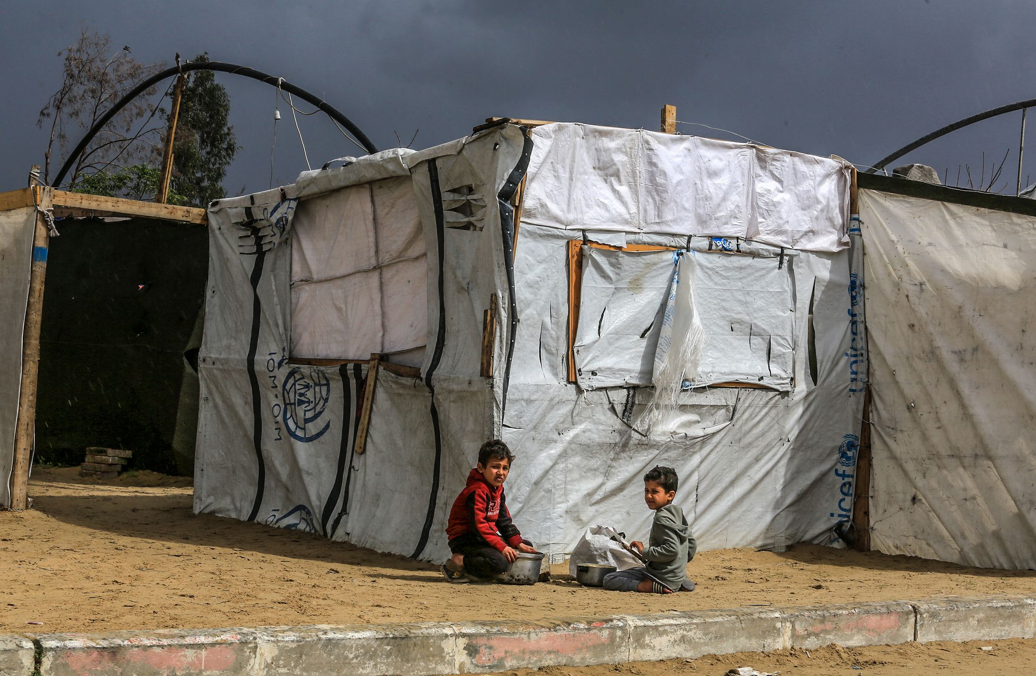 Zelte im Gazastreifen. (Archivbild)