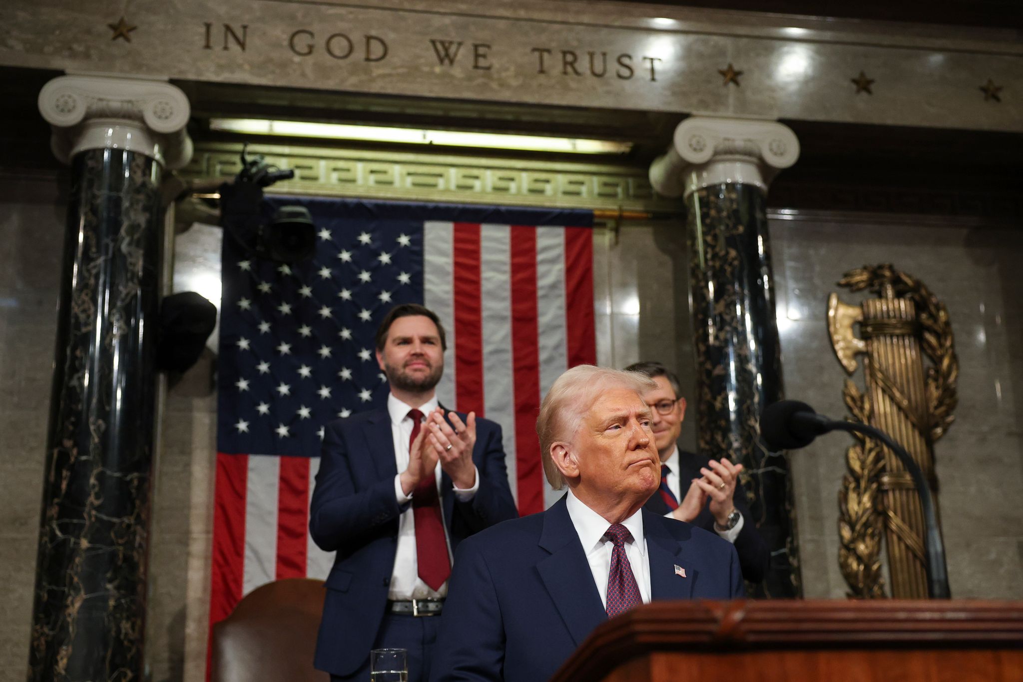 Jüngste Aussagen von Donald Trump werden gedeutet, dass der US-Präsident selbst eine Rezession nicht mehr ausschließt. (Archivbild)