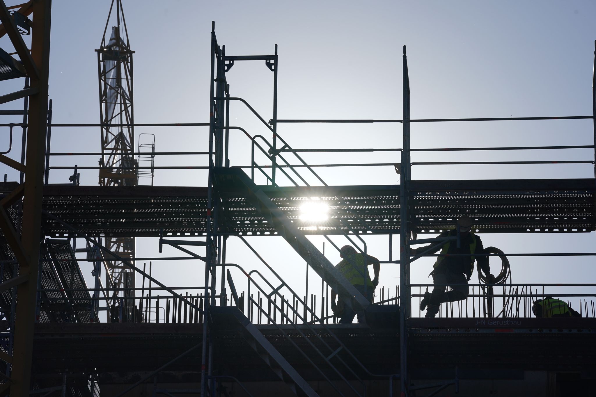 Die Baubranche hat zu Jahresbeginn zugelegt - auch dank einer Erholung im Wohnungsbau (Archivbild)