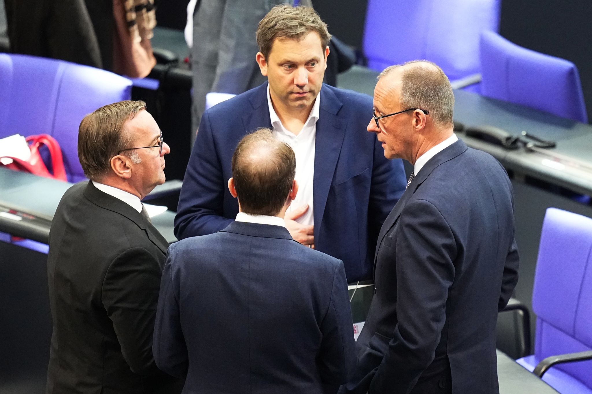 Diese Vier treffen sich möglicherweise bald am Kabinettstisch im Kanzleramt wieder. (Archivbild)