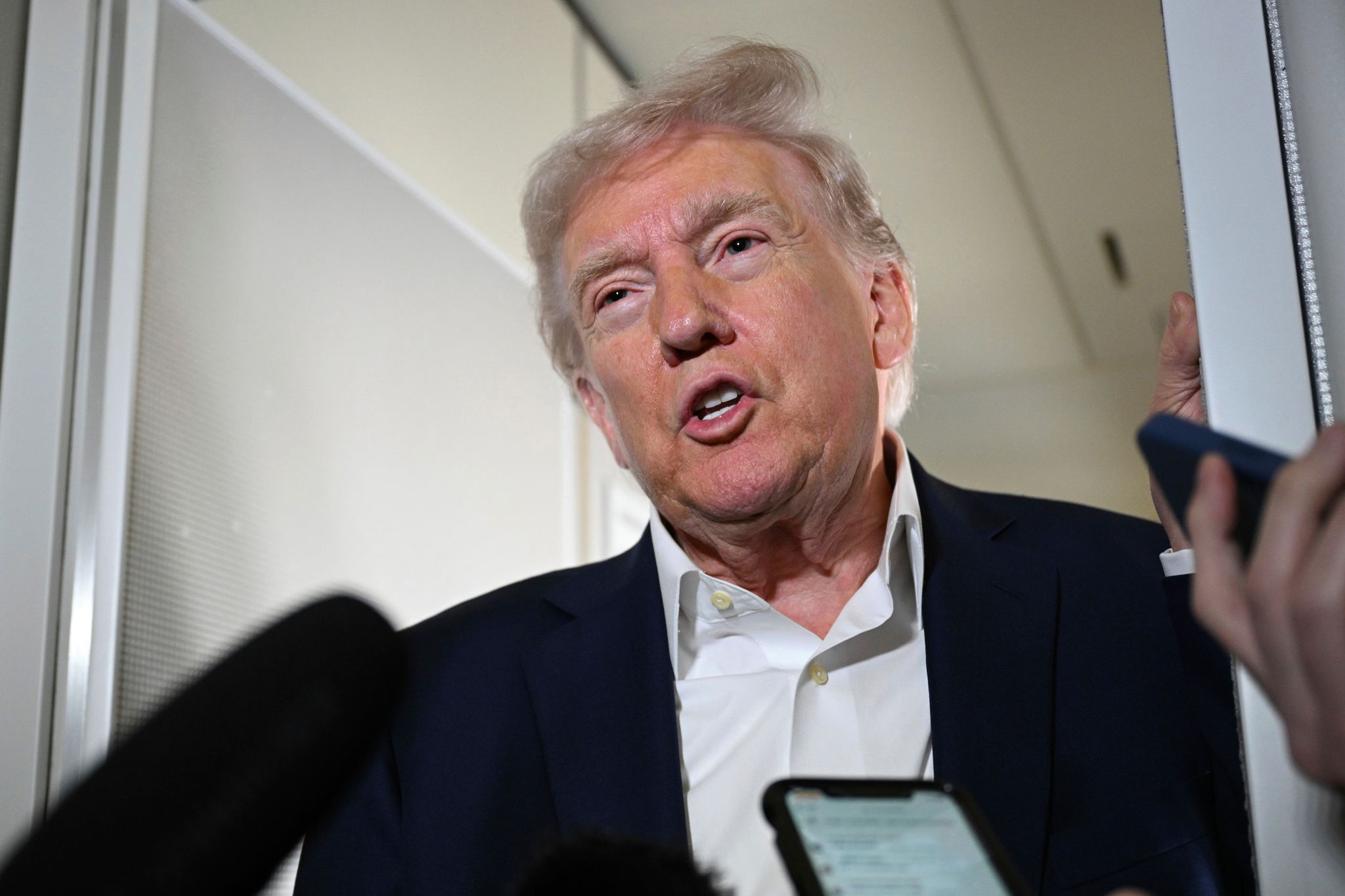 Donald Trump geriet beim Erzählen über seinen Gesundheitscheck regelrecht ins Schwärmen.