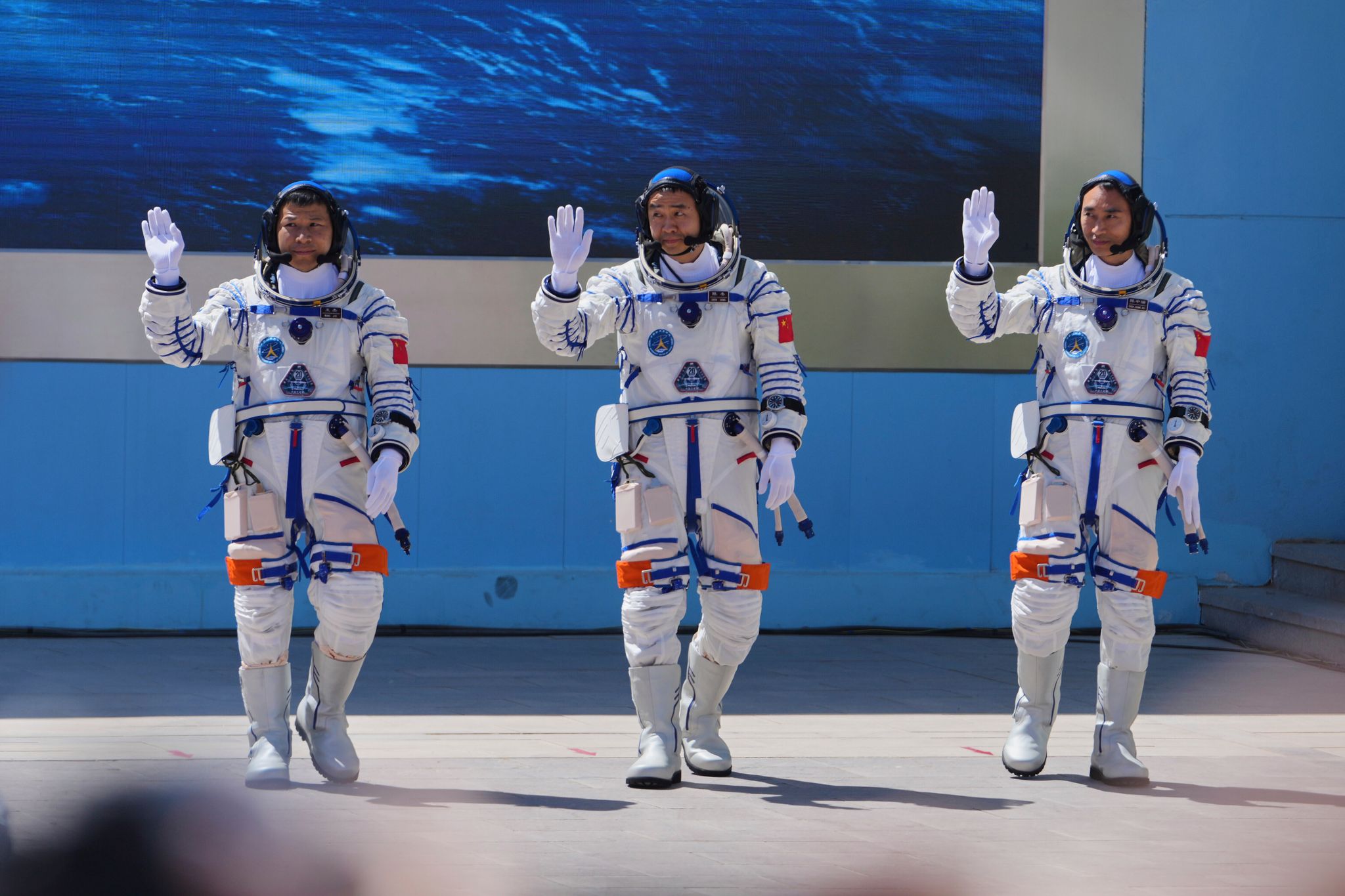 Die chinesischen Astronauten der Mission «Shenzhou 20» sollen sechs Monaten auf Chinas Raumstation «Tiangong» leben. (Archivbild)
