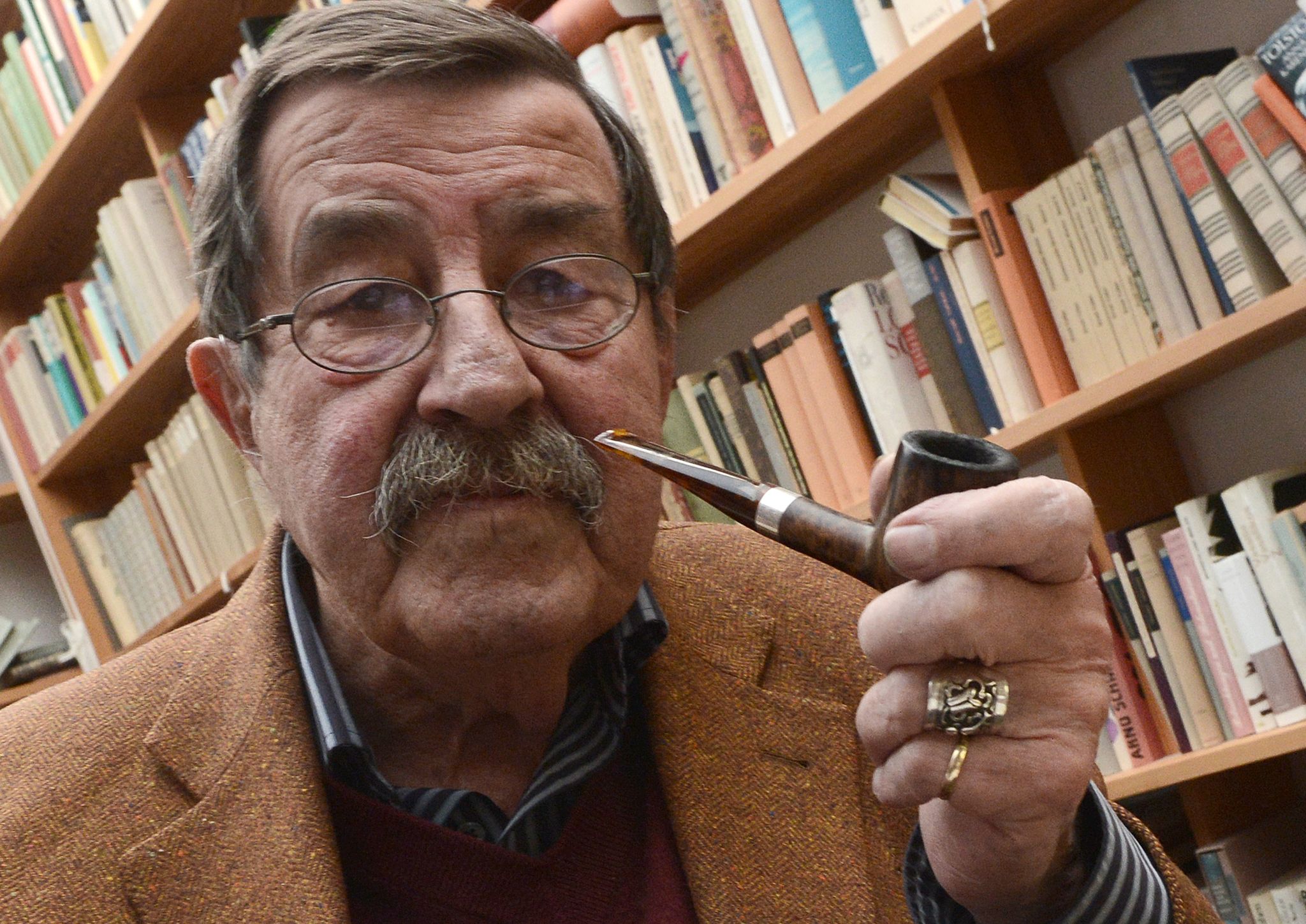 Günter Grass in seinem Atelier (Archivbild von 2012).