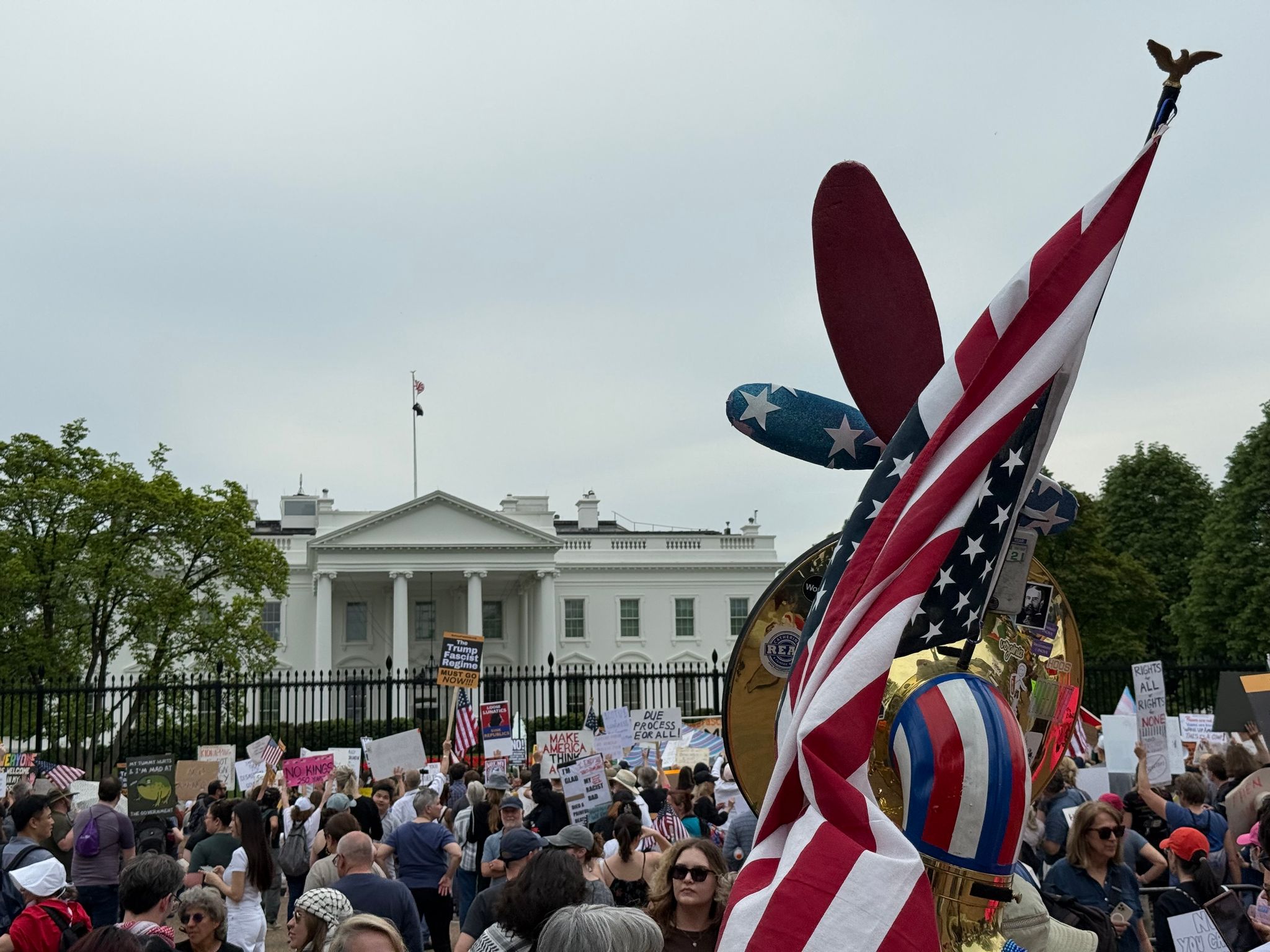 Hunderte demonstrieren vor dem Weißen Haus