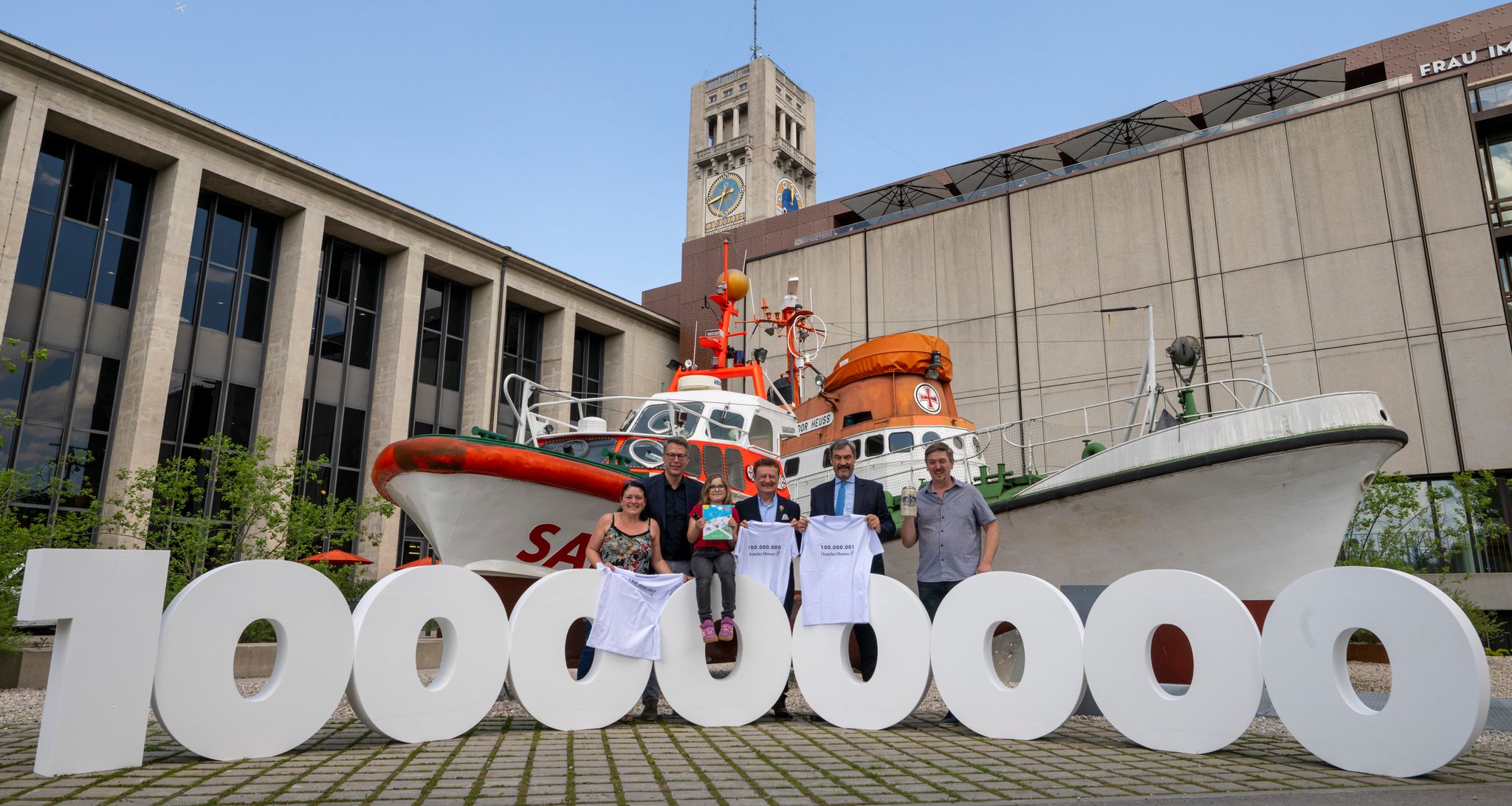 Die 100-millionsten Besucher: Familie Wiedemann