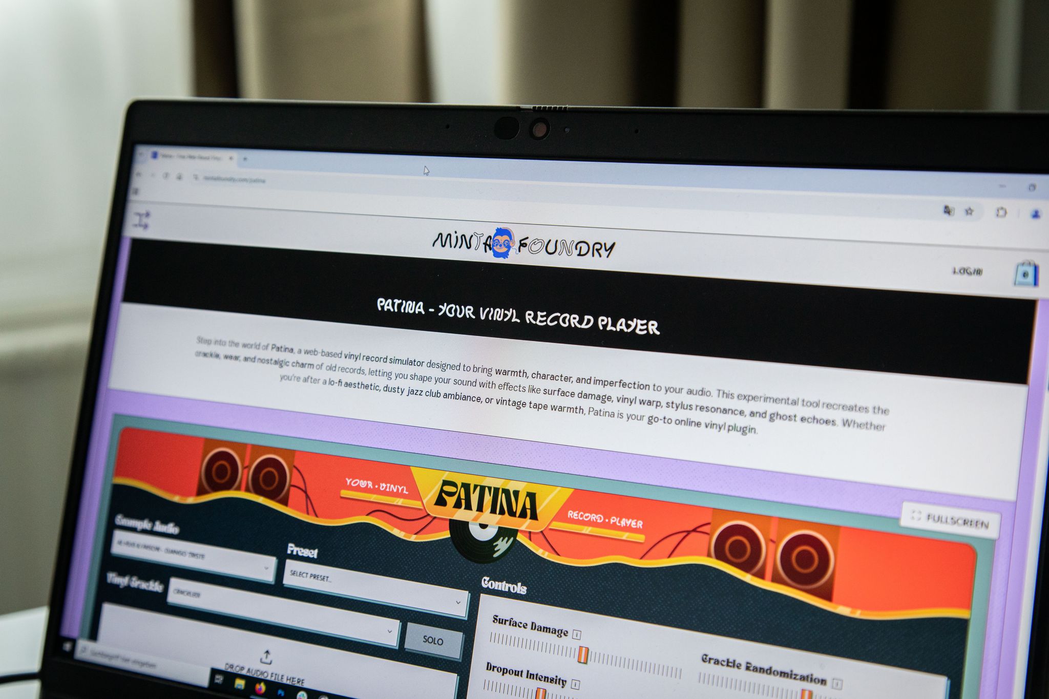 Vom Knistern bis hin zum Echo: Der «Patina»-Simulator ermöglicht zahllose Vinyl-Sound-Tüfteleien.