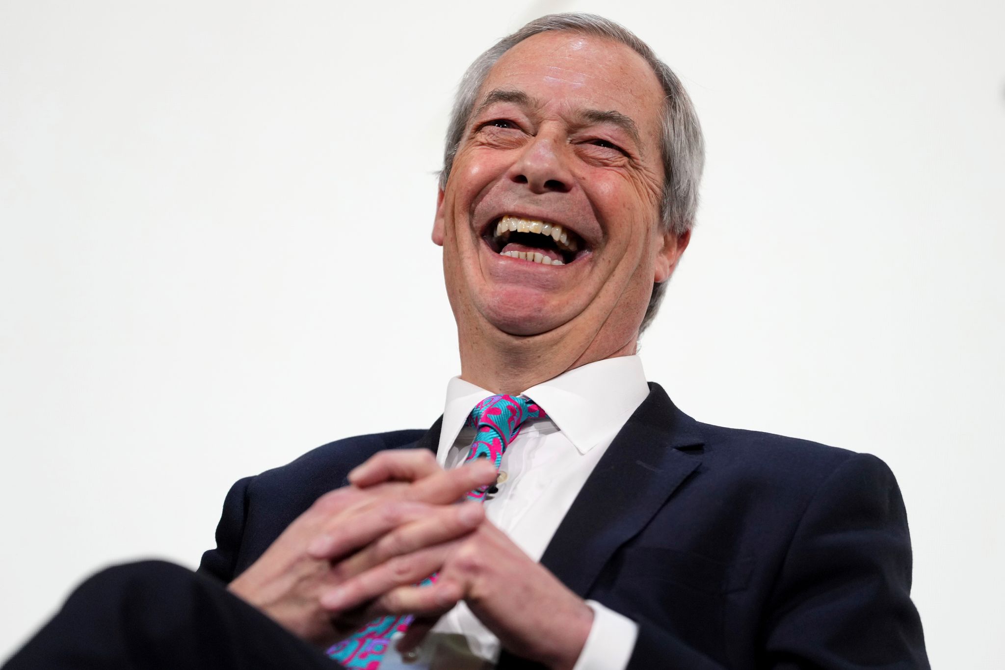 Der britische Brexit-Vorkämpfer Nigel Farage darf sich über eine gute Wahlnacht für seine Partei Reform UK freuen. (Archivfoto)