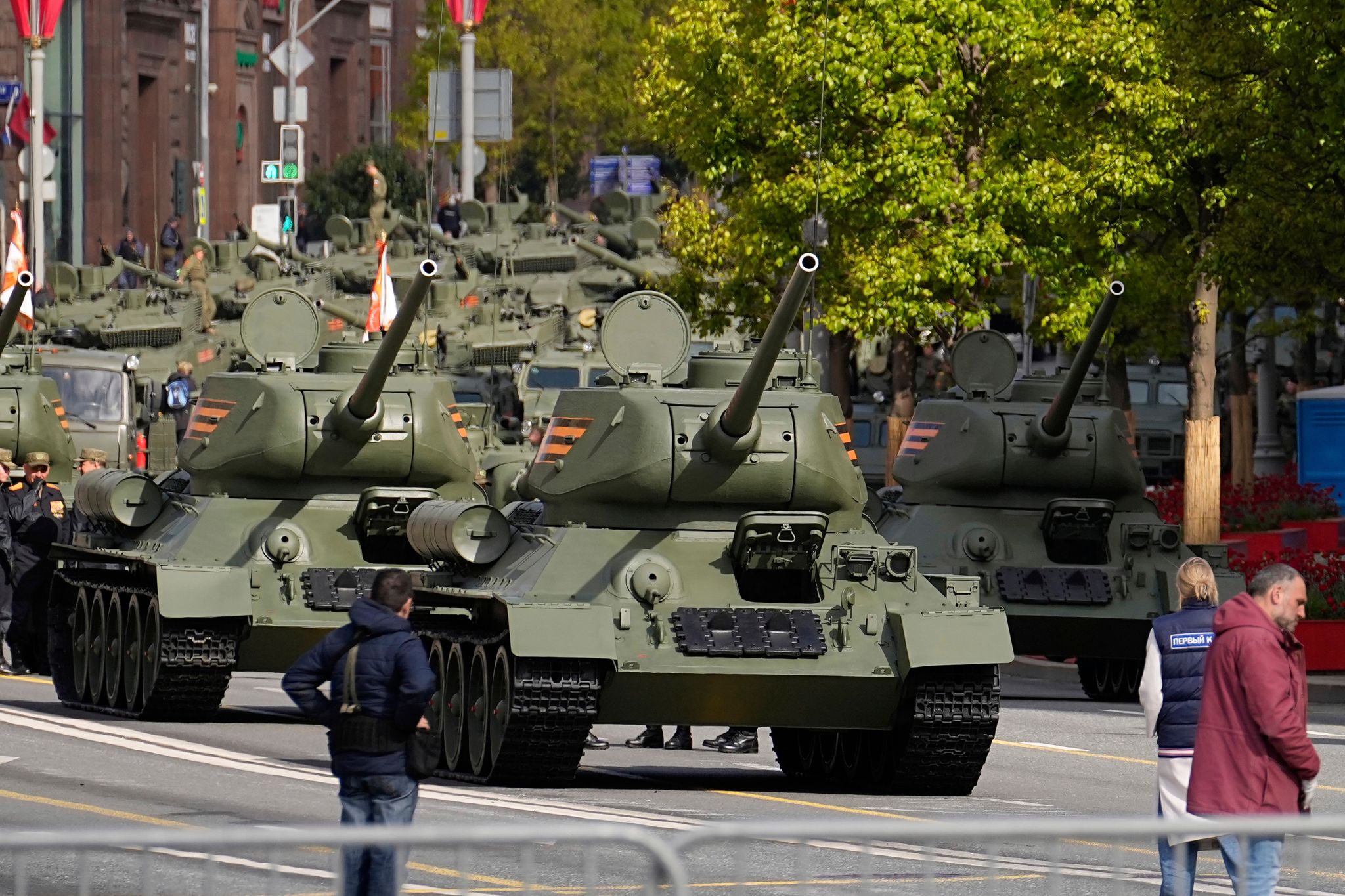 Große Militärparade in Moskau. (Archivbild)