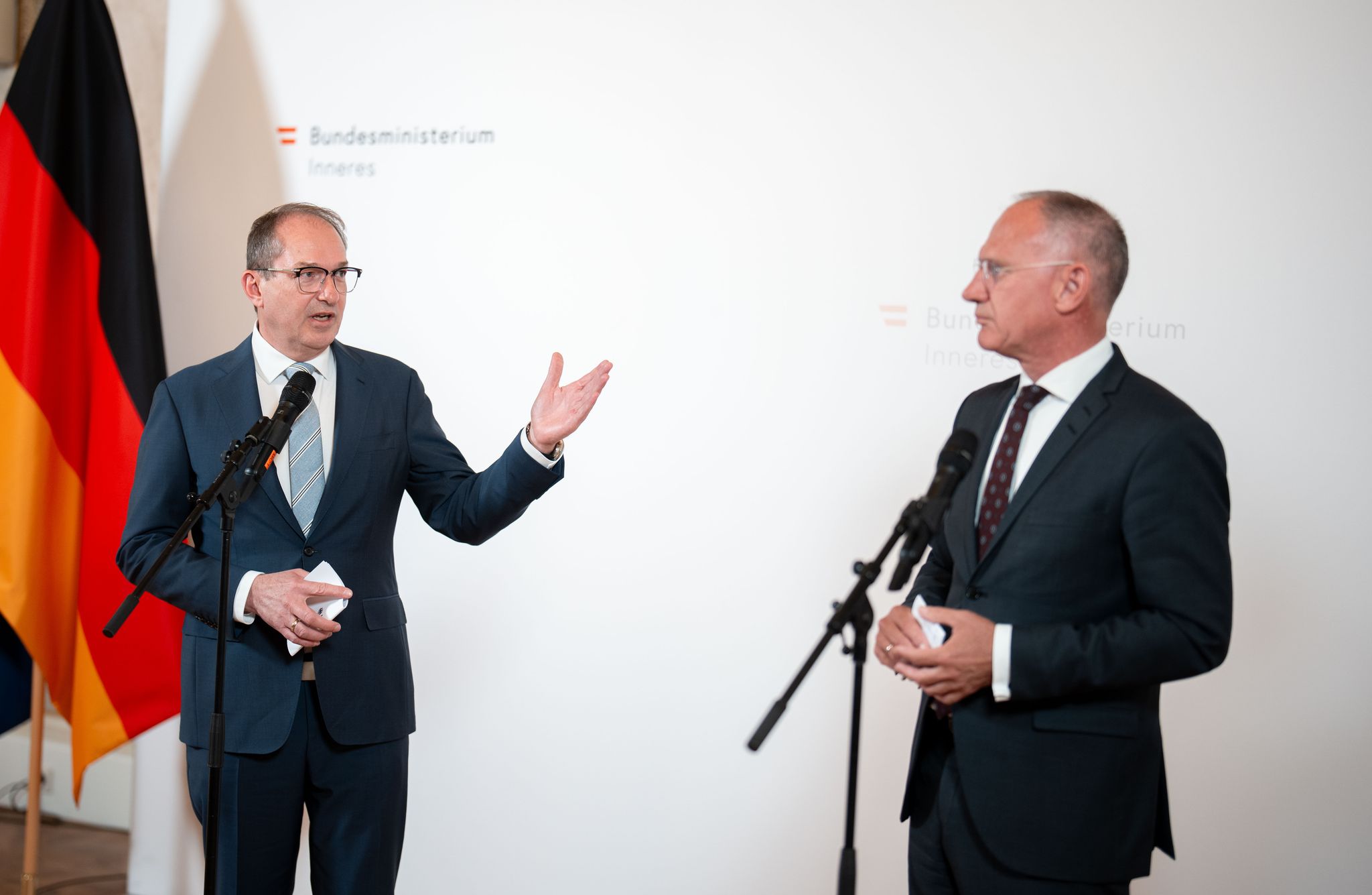 Die konservativen Innenminister demonstrieren Harmonie.