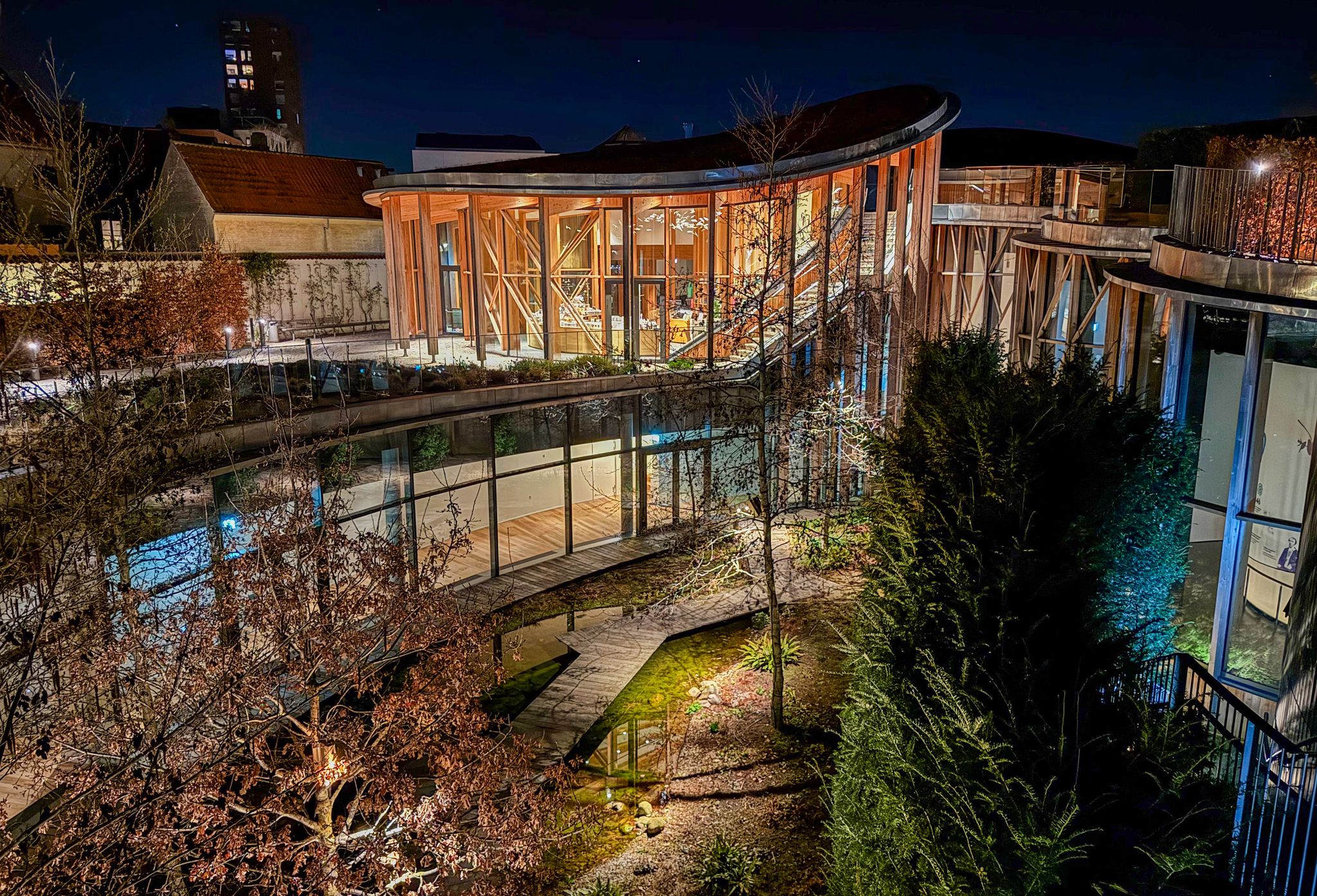 Moderne Architektur von Kengo Kuma: das Hans-Christian-Andersen-Haus in Odense.