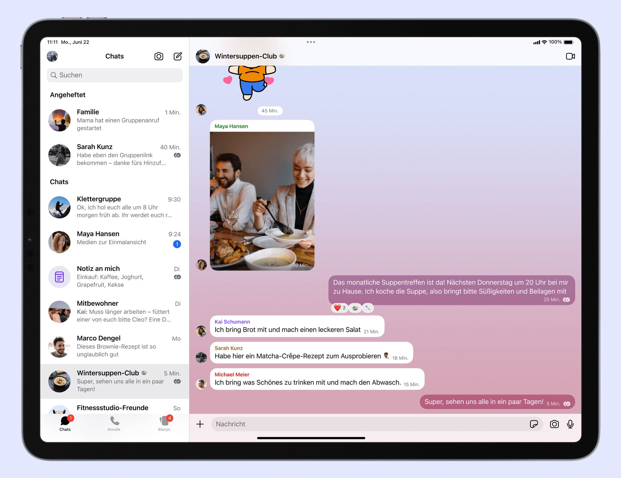 Soll Phishing-Attacken auffliegen lassen: Neu ist die Möglichkeit, auf einem Blick alle gemeinsamen Gruppen zu sehen, in denen man mit einem bestimmten Kontakt ist.