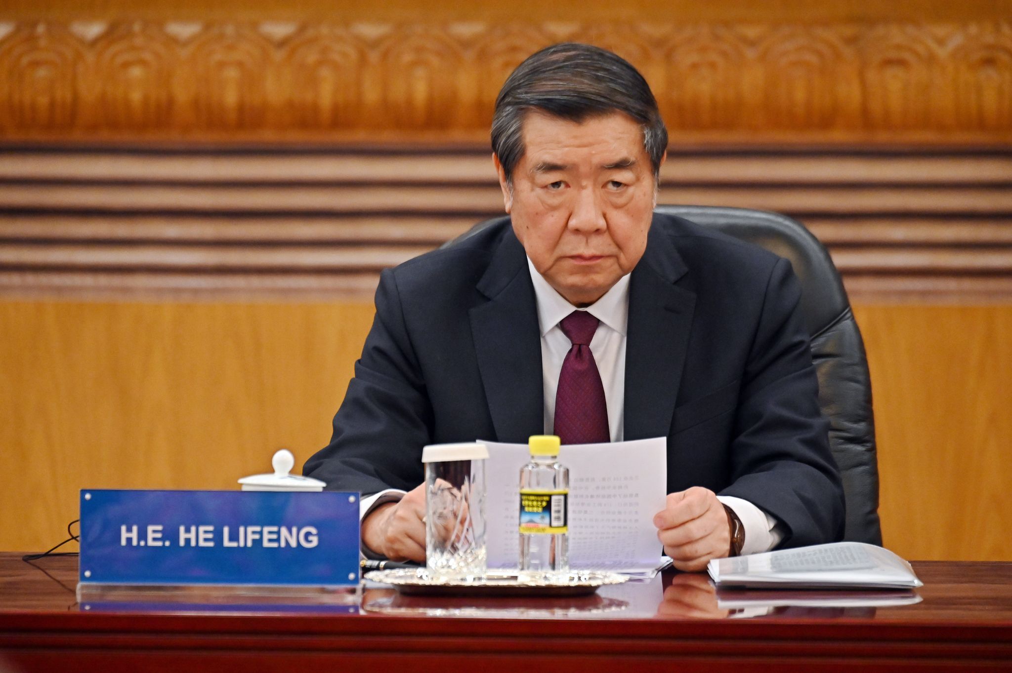 Chinas Vize-Ministerpräsident He sprach von Konsens nach den Zoll-Gesprächen mit der US-Seite. (Archivbild)