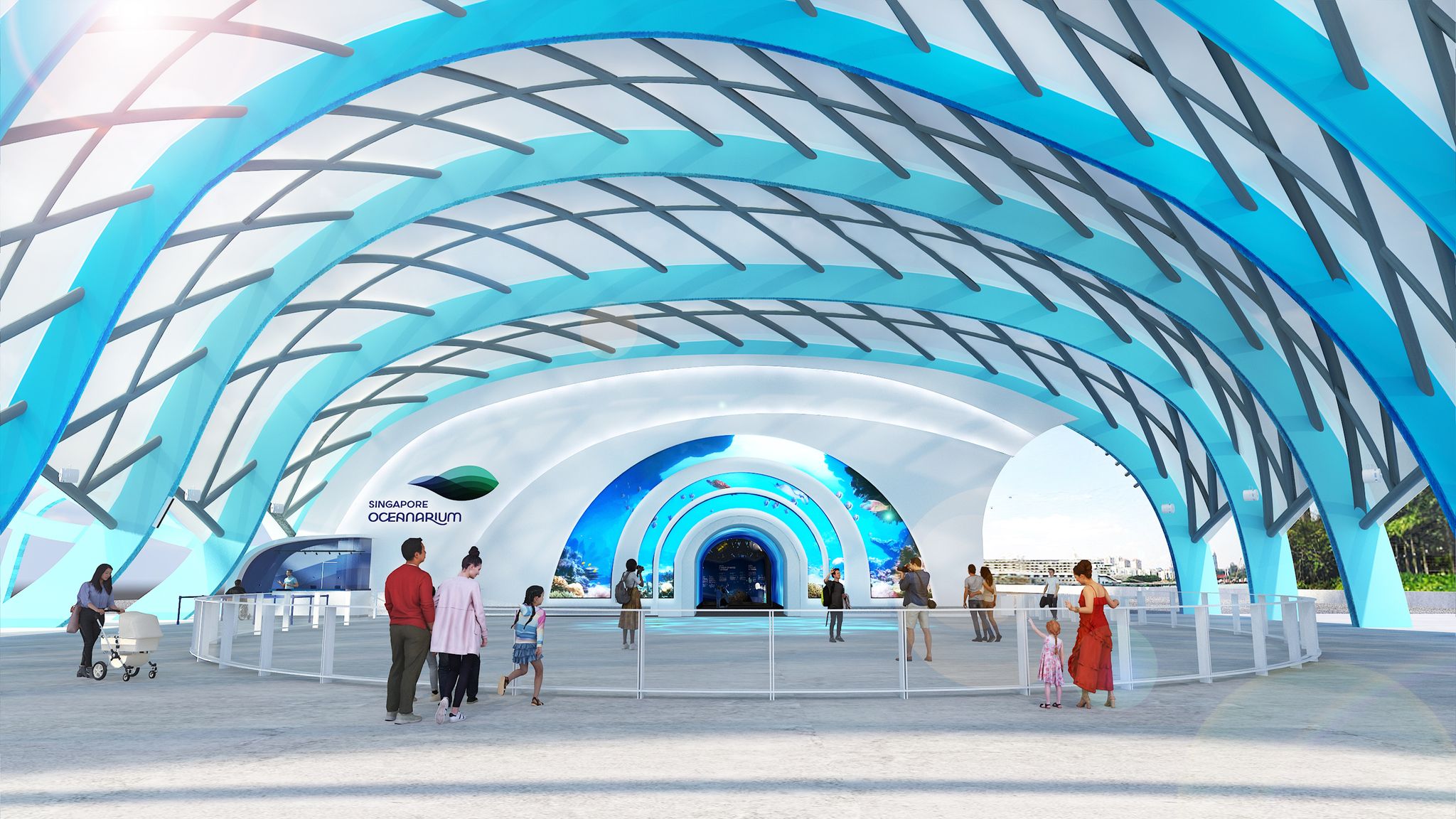 Riesig, modern, lehrreich: Das neue Singapore Oceanarium öffnet am 23. Juli und ist dreimal so groß wie sein Vorgänger.