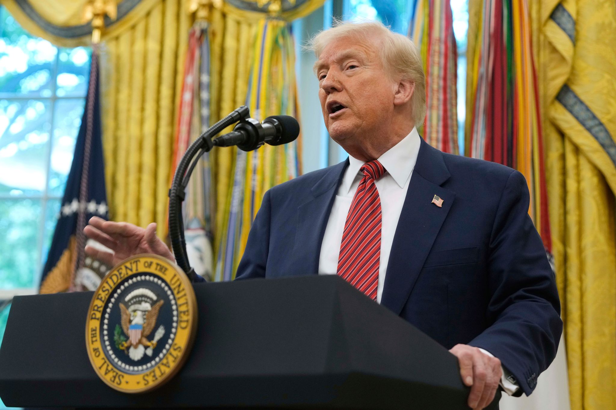 Trump hofft auf gutes Ergebnis des Türkei-Treffens. (Archivbild)