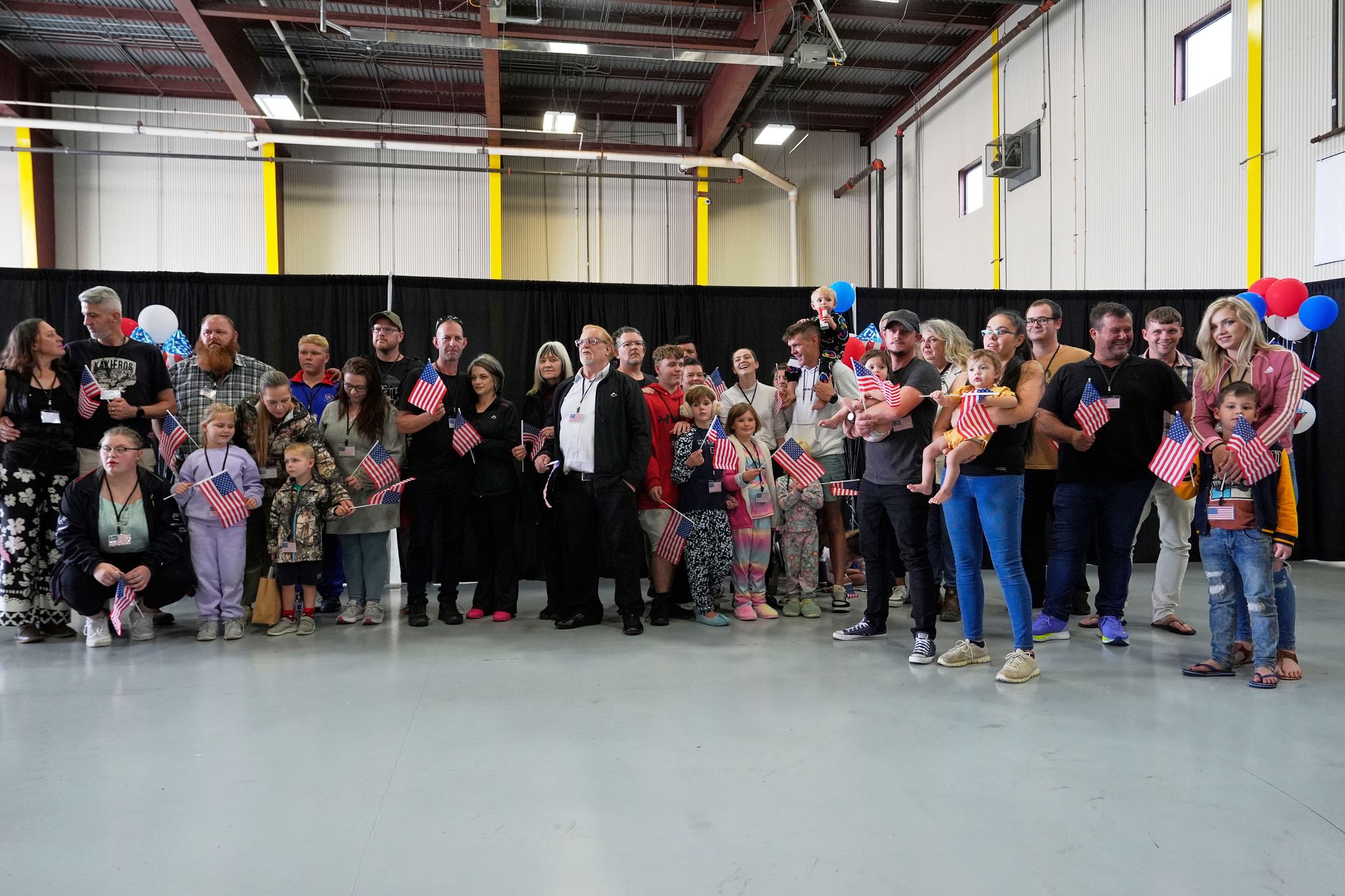 Ankunft am Flughafen in Washington - von dort aus reisen die Südafrikaner in unterschiedliche Bundesstaaten weiter.