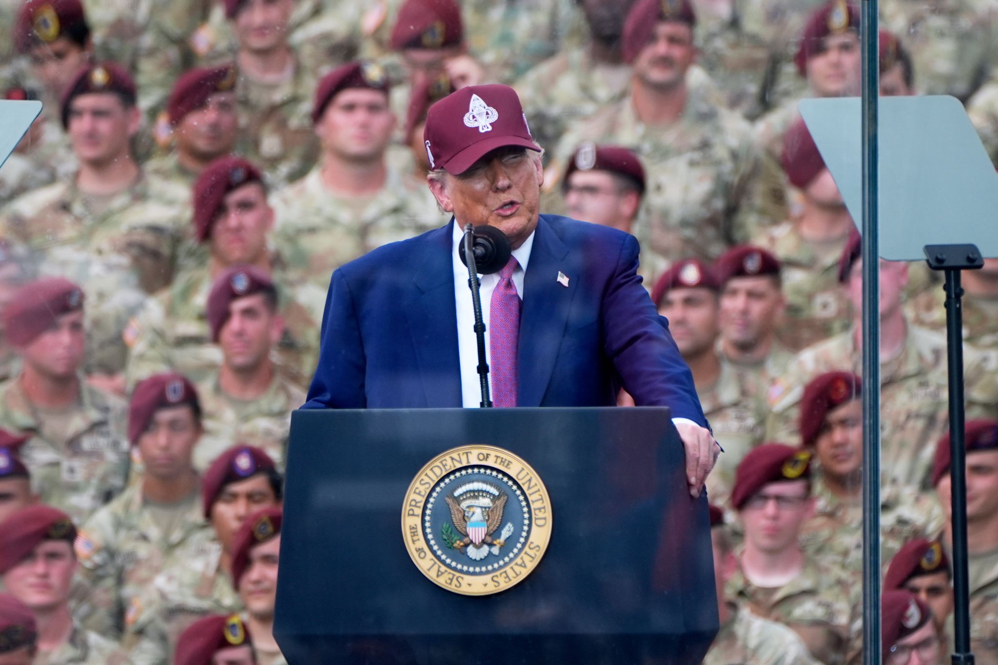 Wenige Tage vor einer großen Militärparade in Washington hat Donald Trump die Stärkung der amerikanischen Streitkräfte beschworen.