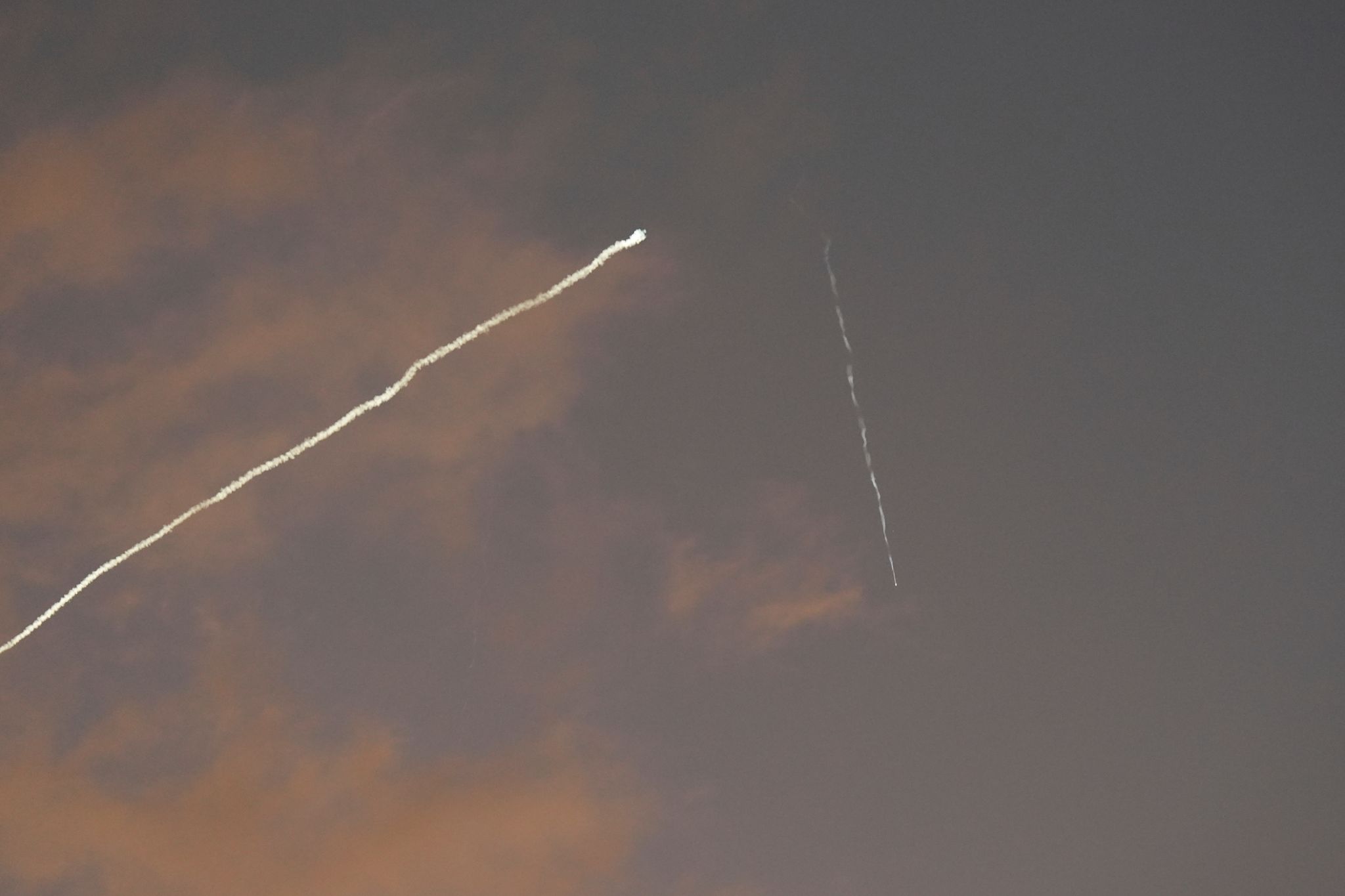Am Morgen wird Israel erneut mit Raketen aus dem Iran beschossen.