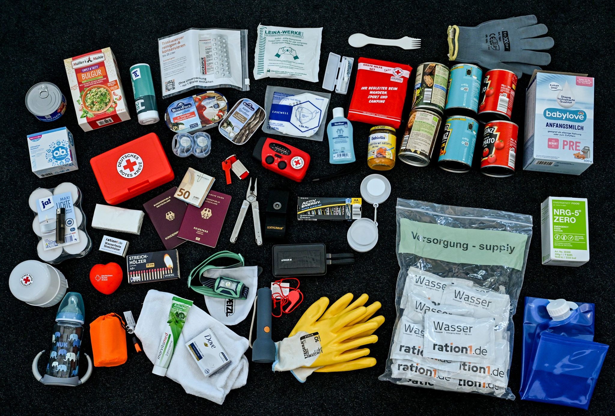 Gut vorbereitet für den Ernstfall: Ein Notfallrucksack mit wichtigen Utensilien sorgt dafür, dass man in Krisensituationen bestens ausgestattet ist