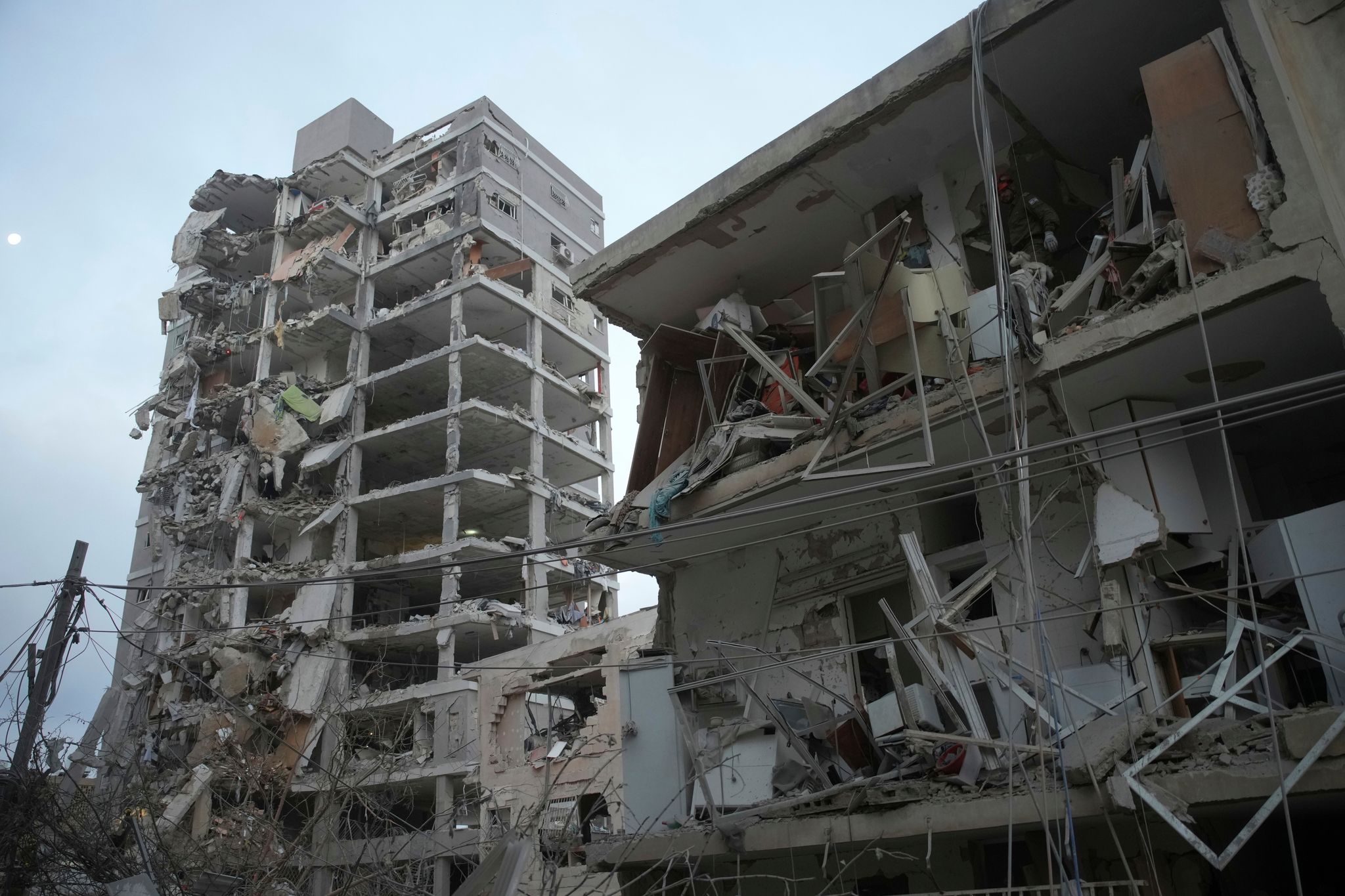Mehrerer Gebäude in Israel wurden durch Irans Angriffe getroffen.