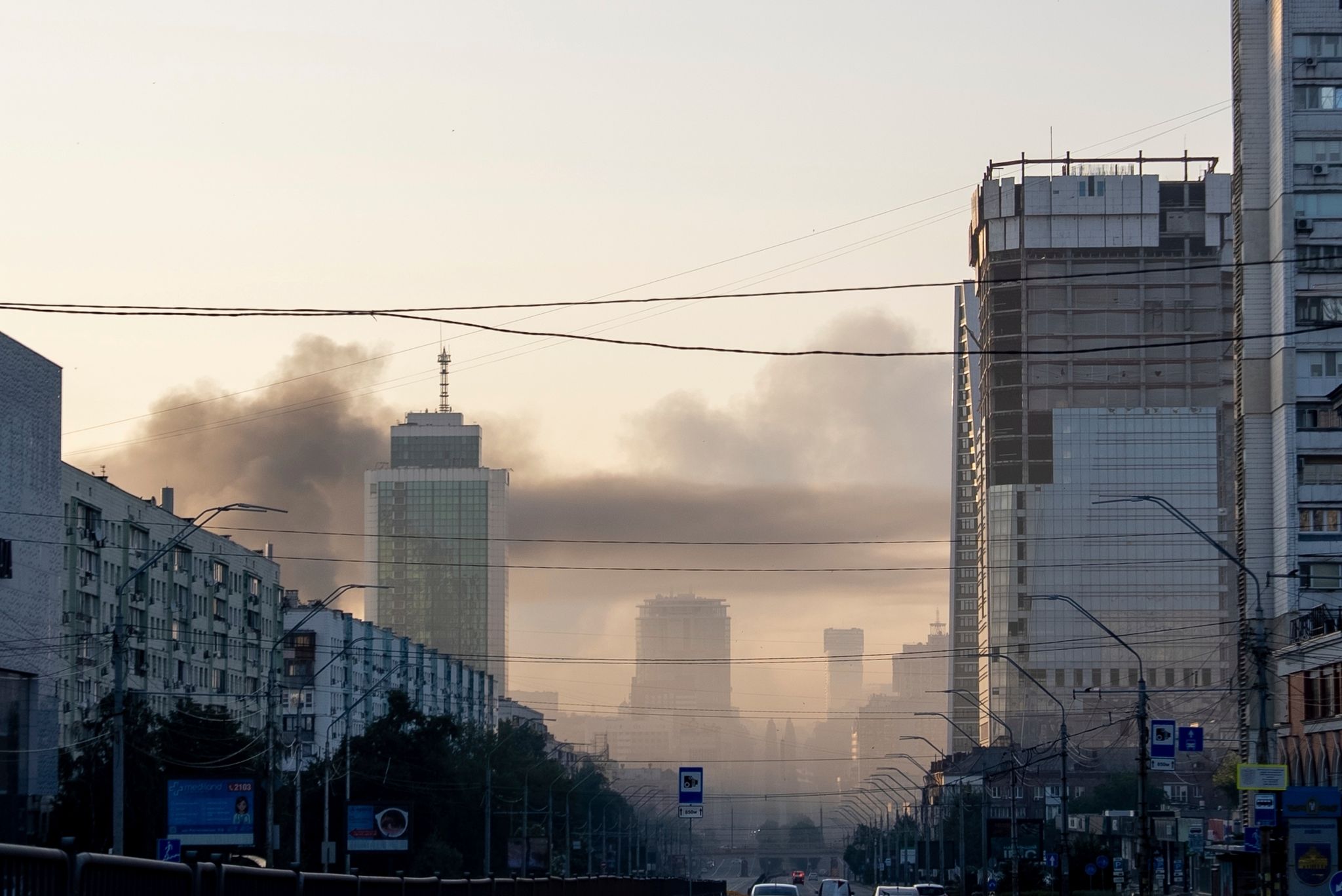 Erneut ist Kiew zum Ziel massiver russischer Luftangriffe geworden.