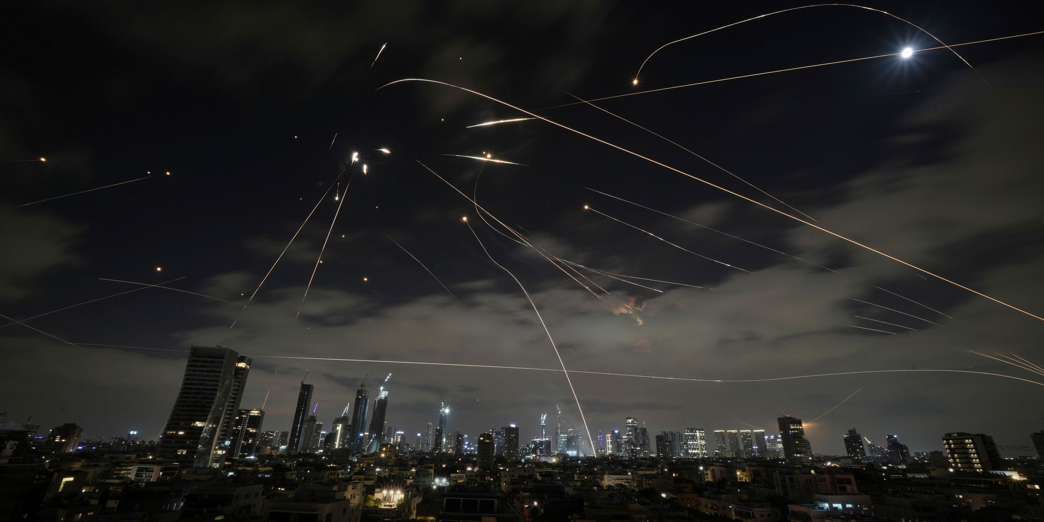 Auch in der Nacht griff der Iran wieder an.