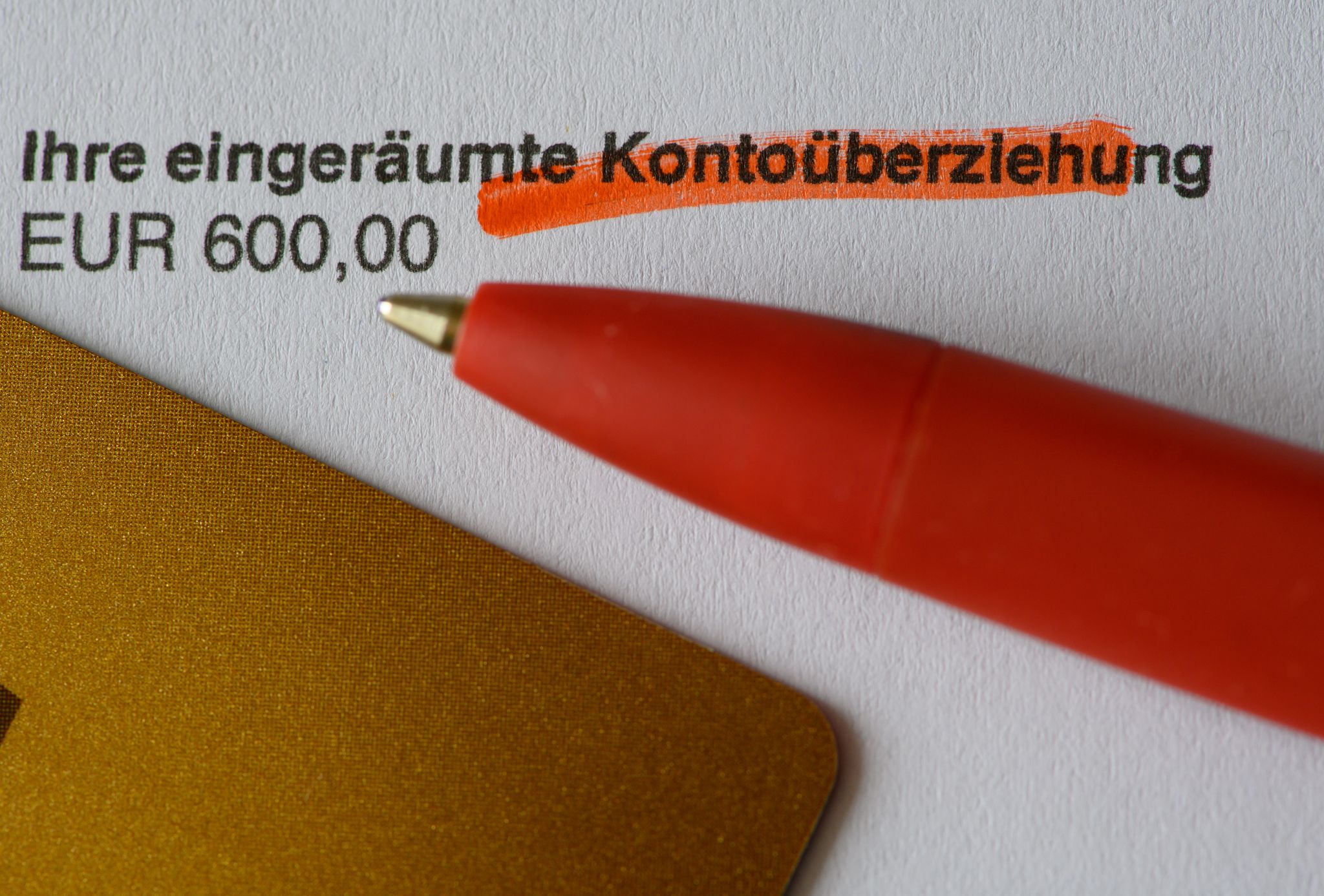 Die Frage einer Deckelung von Dispo-Zinsen wird in dem Entwurf nicht thematisiert. (Symbolbild)