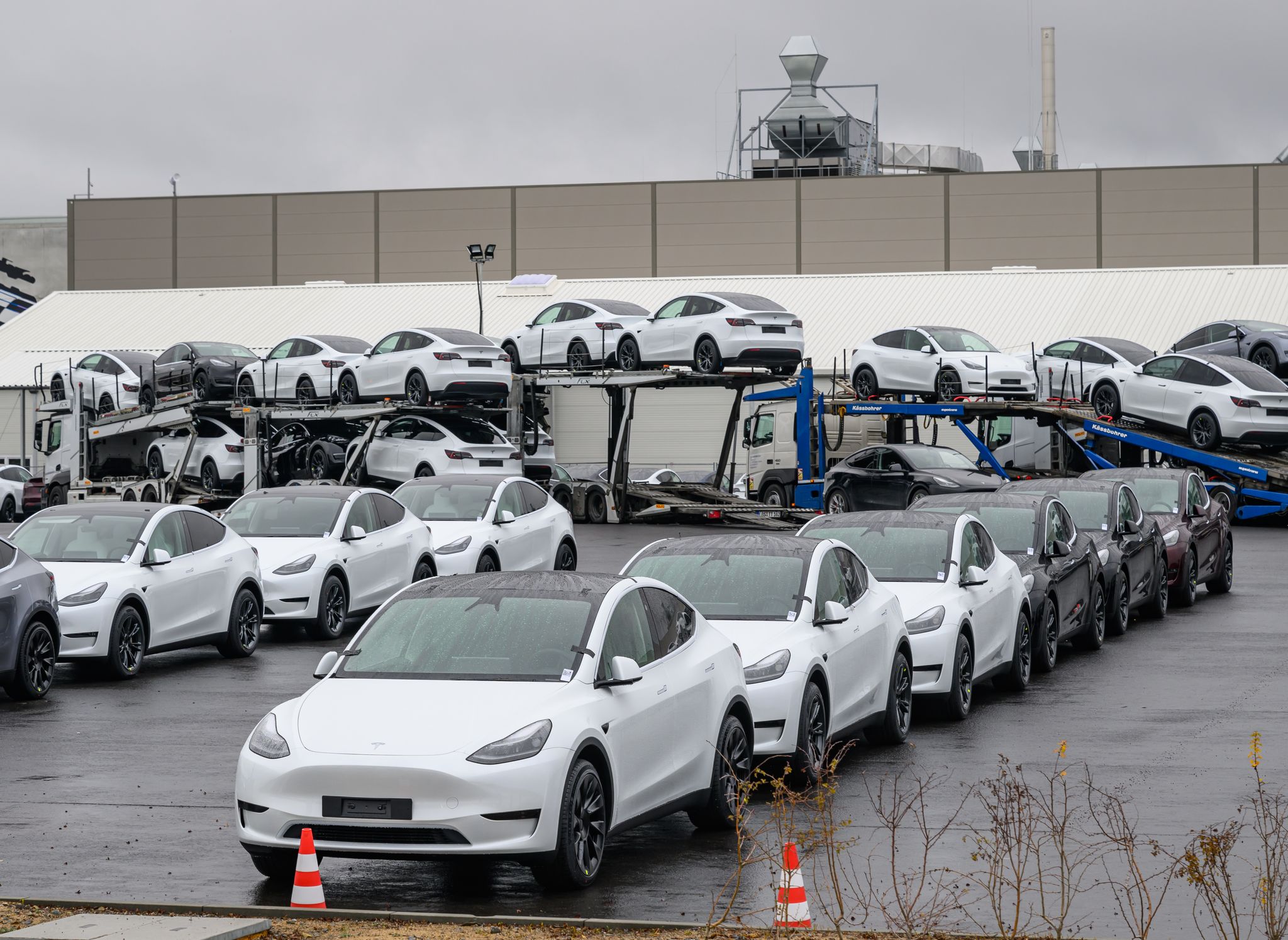 Tesla will als Robotaxis nach bisherigen Angaben zunächst handelsübliche Fahrzeuge des Typs Model Y einsetzen. (Archivbild)