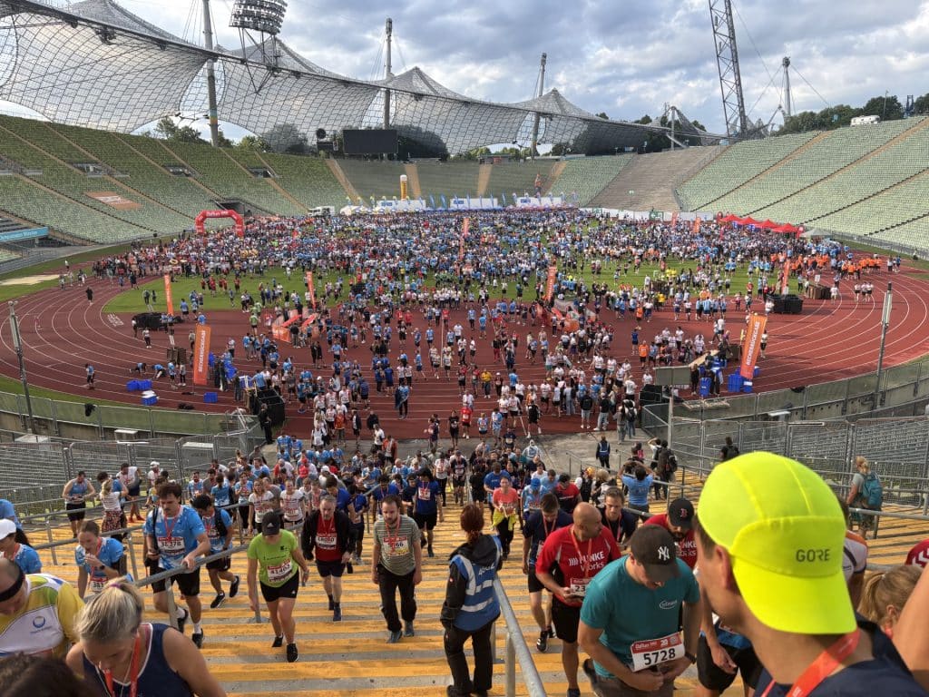 Foto: Hier im Olympiastadion tummelten sich die Finisher!
