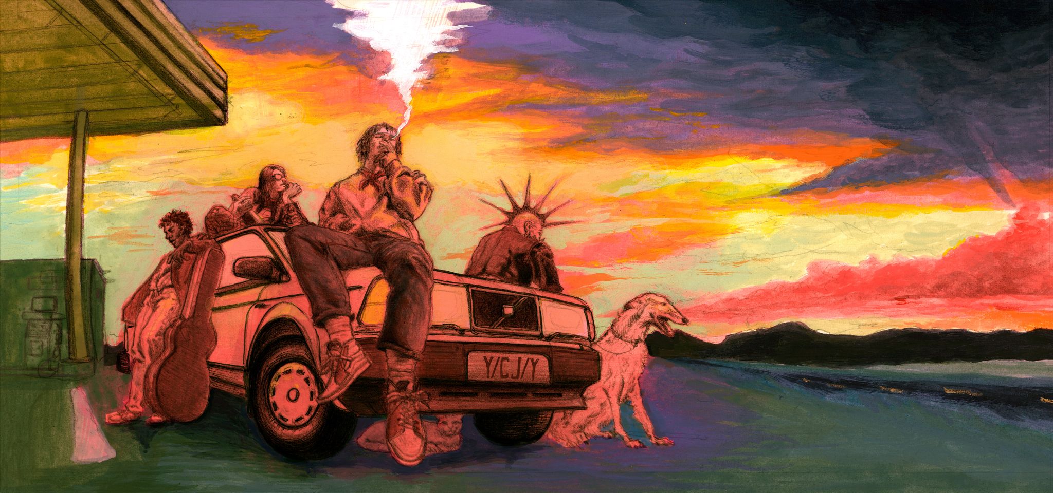 Key Visual von «Keep Driving»: Das Artwork vermittelt gut die Atmosphäre des Spiels.