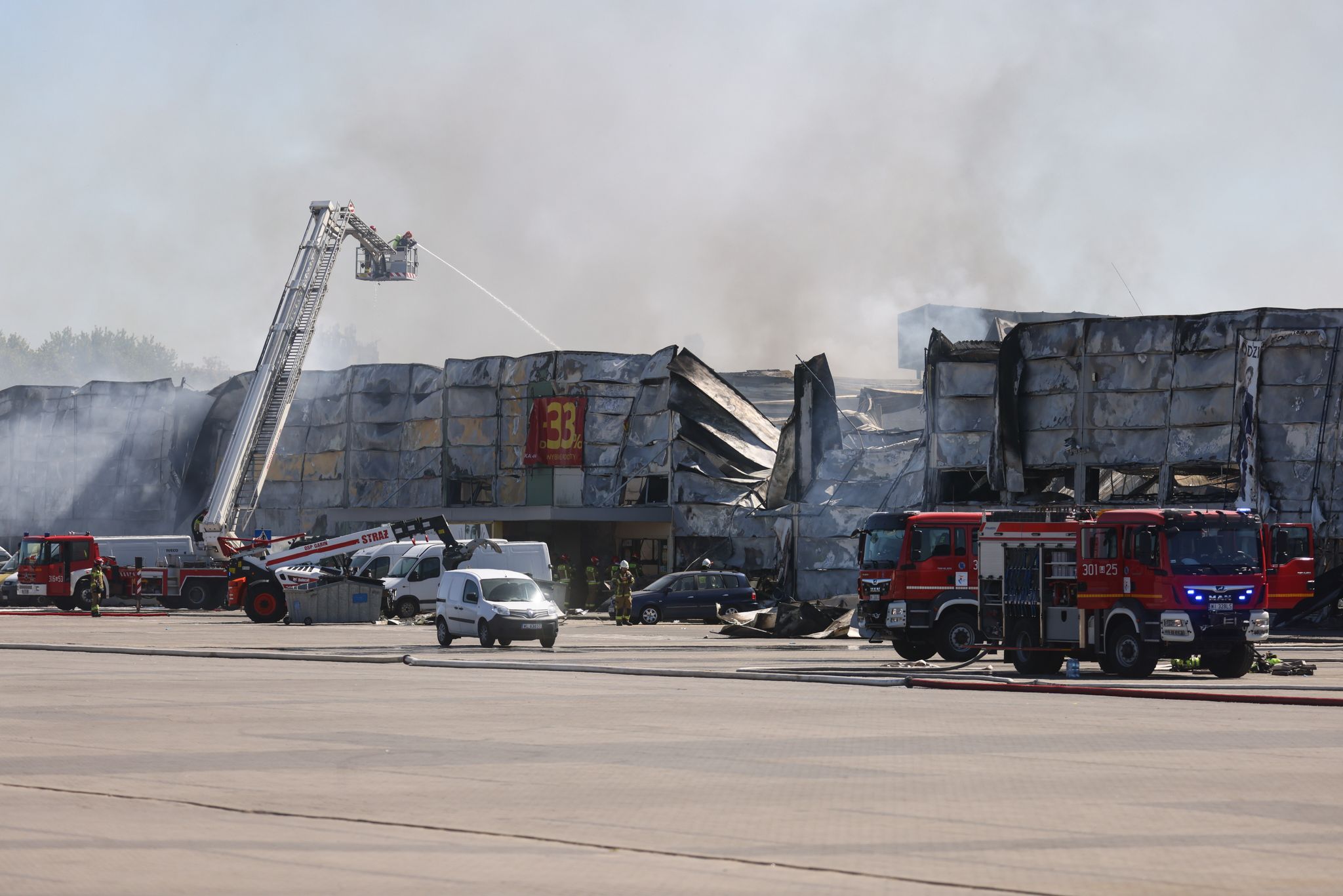 Polen macht russische Geheimdienste für den Brand im Marywilska-Einkaufszentrum in Warschau verantwortlich. (Archivbild)