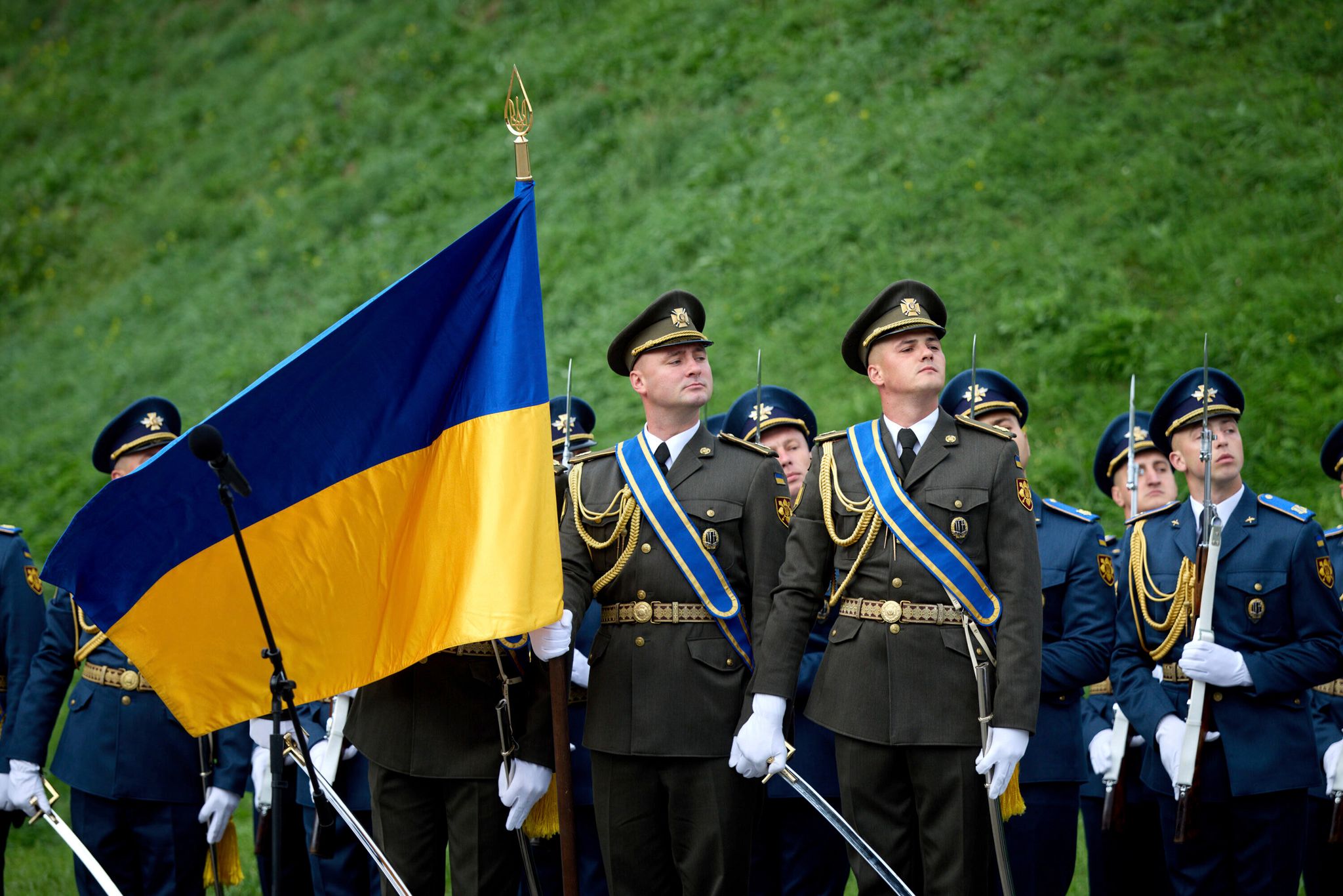 Die Ukraine geht am Samstag den Tag ihrer Nationalflagge. Am Sonntag ist Unabhängigkeitstag.