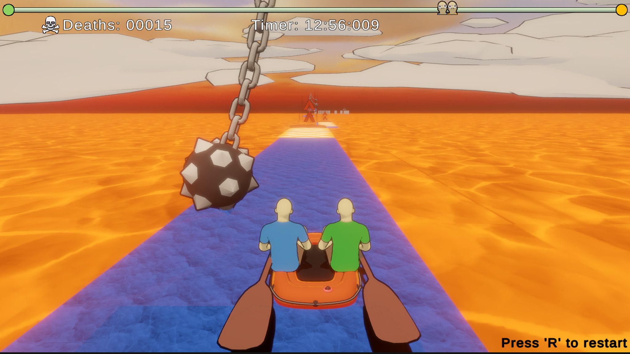 So spaßig kann Frust sein: Das Koop-Spiel Spiel «Paddle Paddle Paddle» stellt Freundschaften auf die Probe.